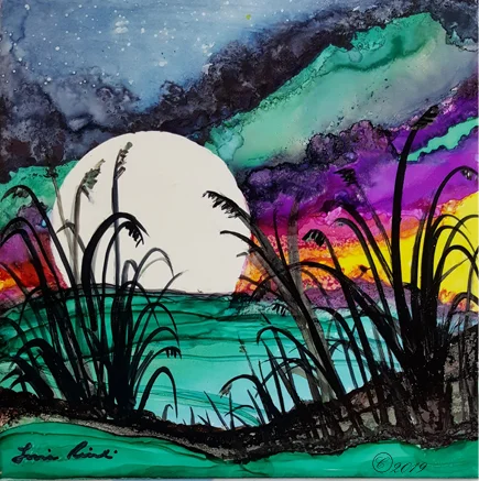 ALCOHOL INKS   SIMPLE TECHNIQUES = VIVID RESULTS