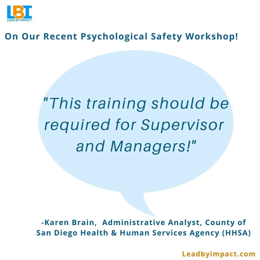 Psychological safety workshop