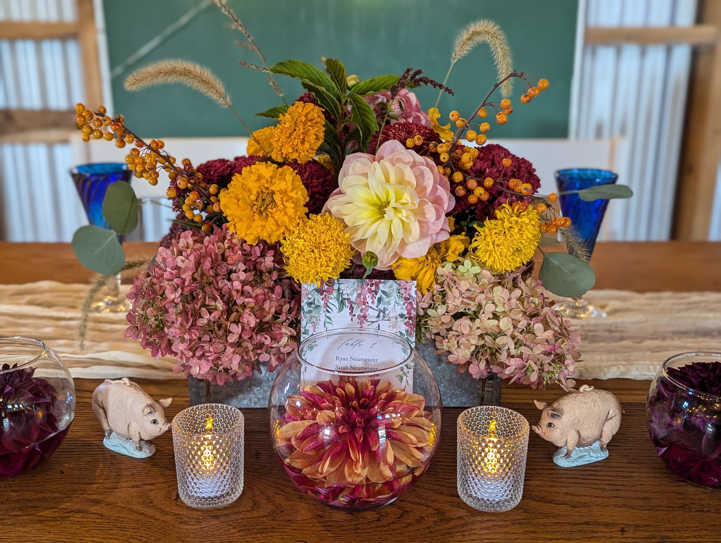 head table wedding florals ithaca ny venue.jpg
