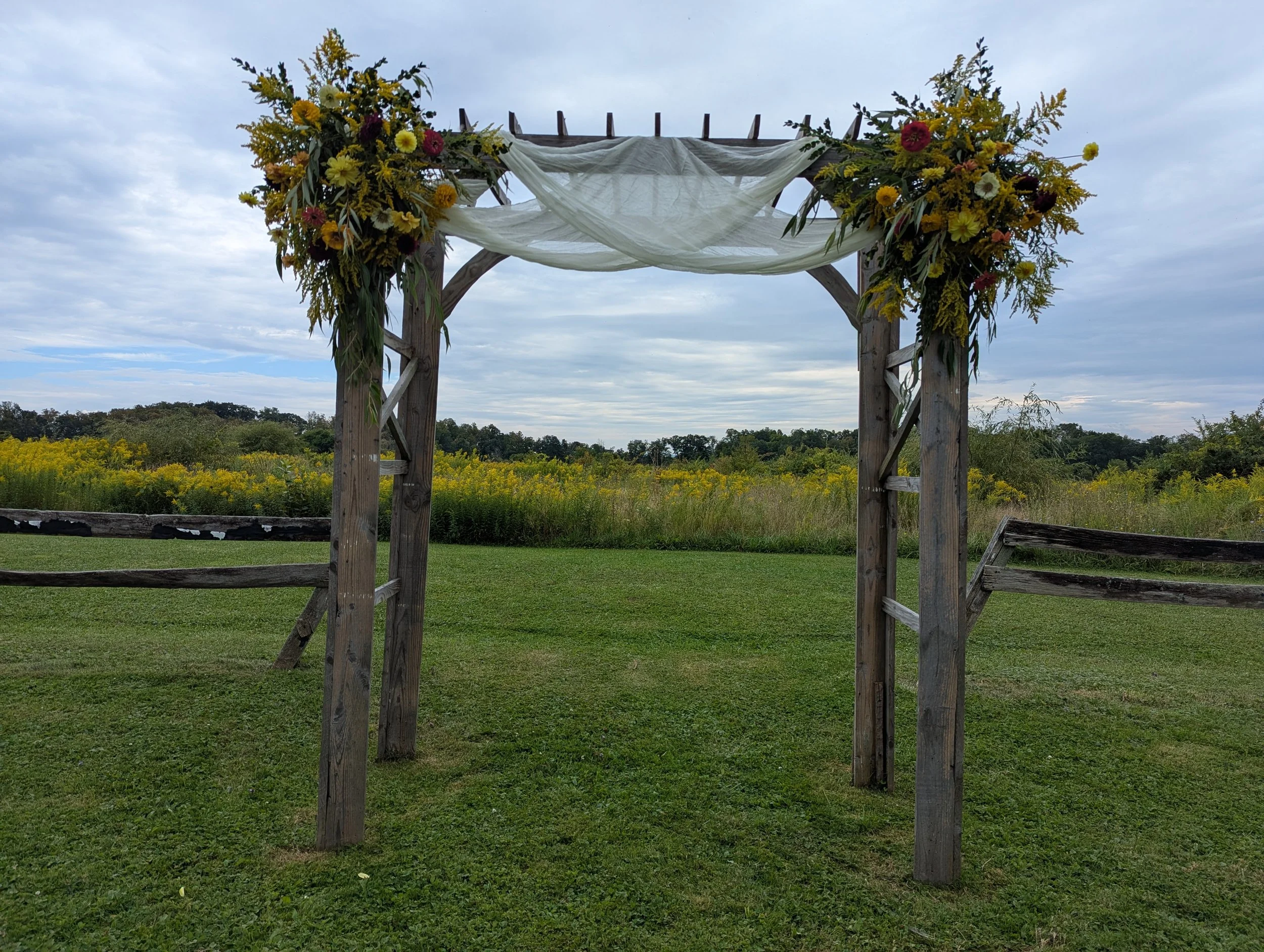 sustainable farm wedding florals ithaca ny