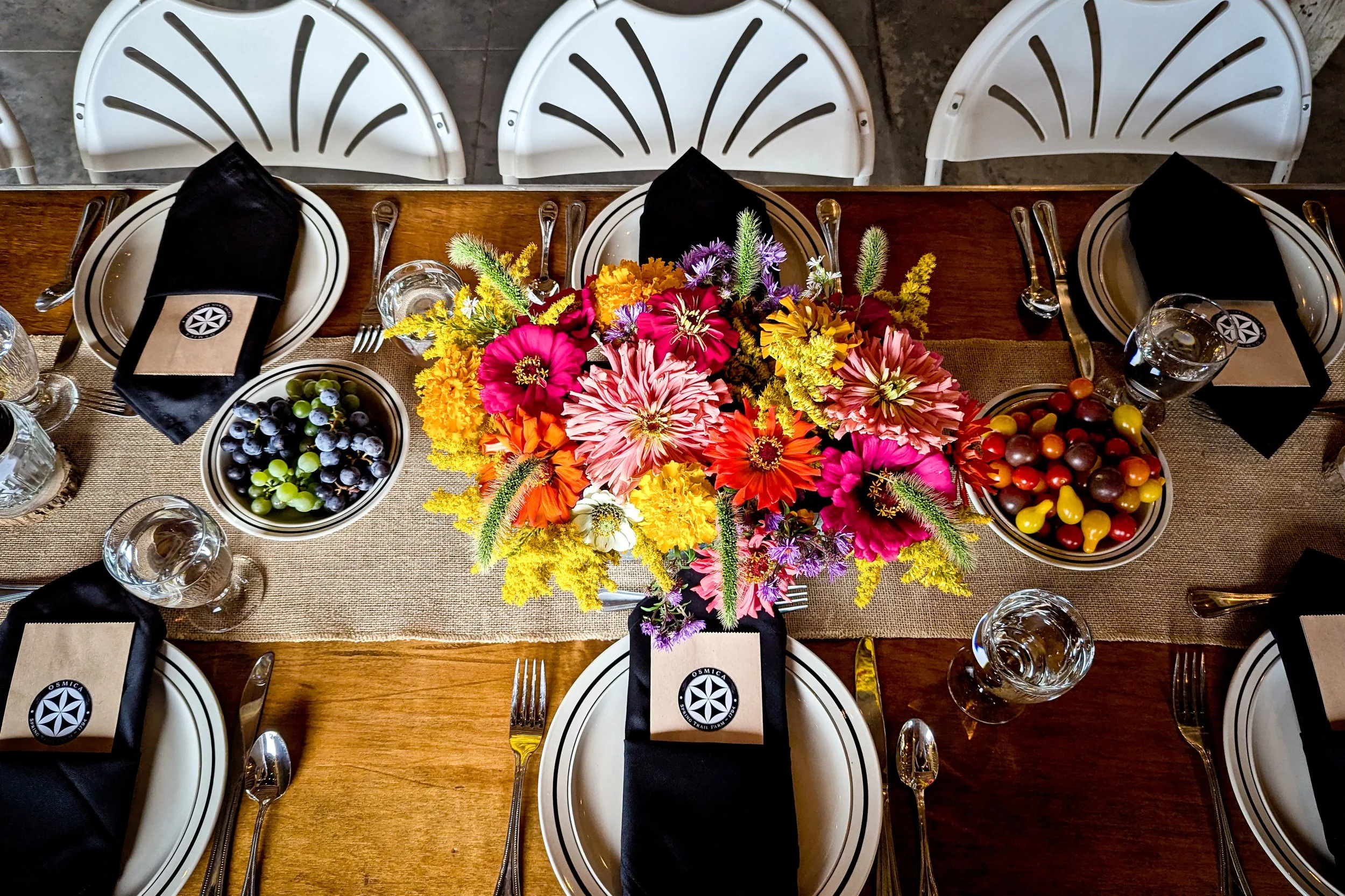 Organic Farm Table Florals