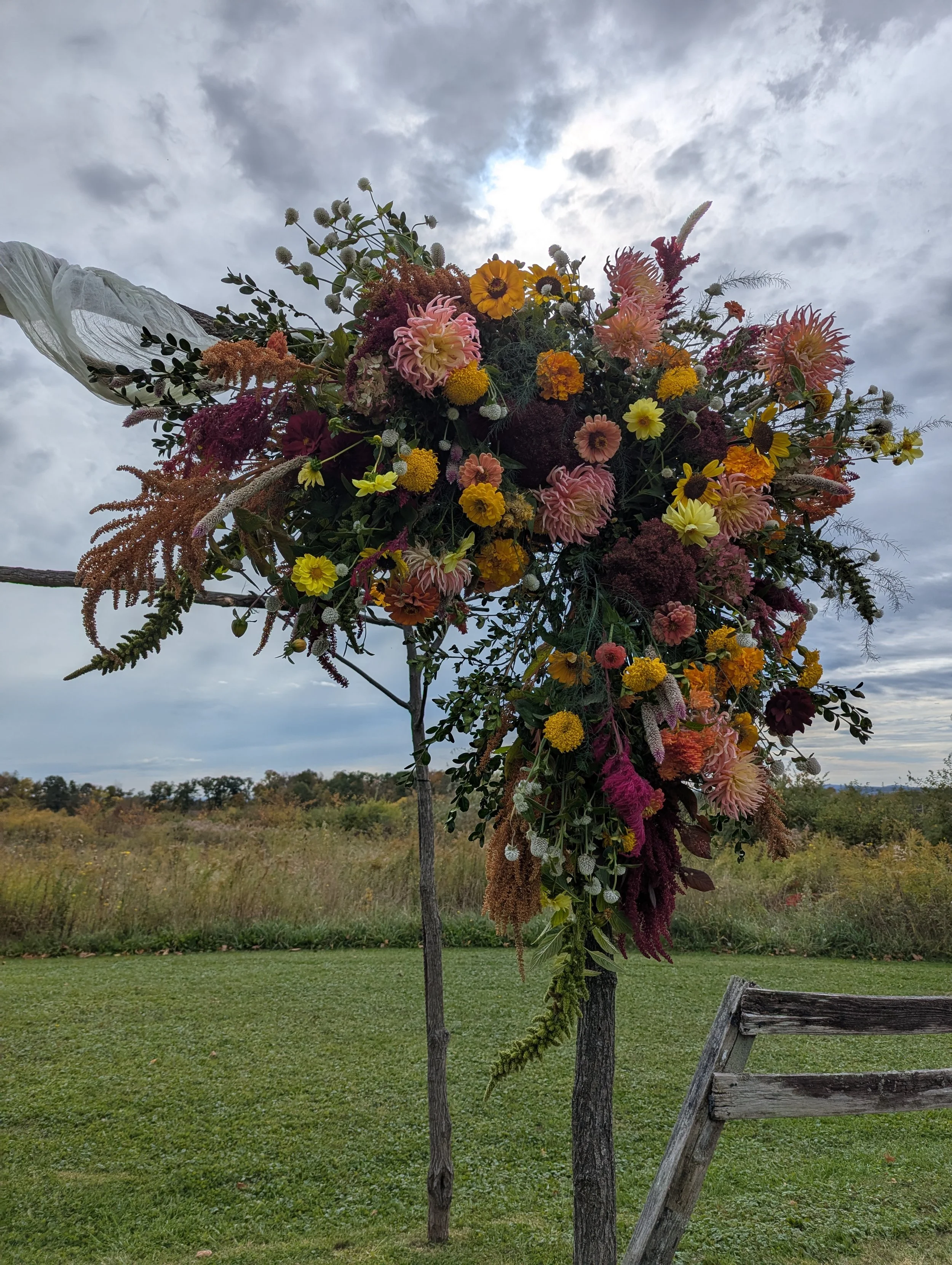 Wedding Arbor Farm Florals
