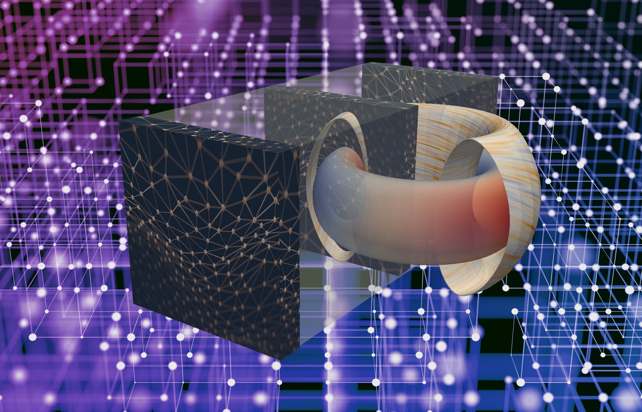 Depiction of fusion research on a doughnut-shaped tokamak enhanced by artificial intelligence. Credit: Eliot Feibush/PPPL and Julian Kates-Harbeck/Harvard University