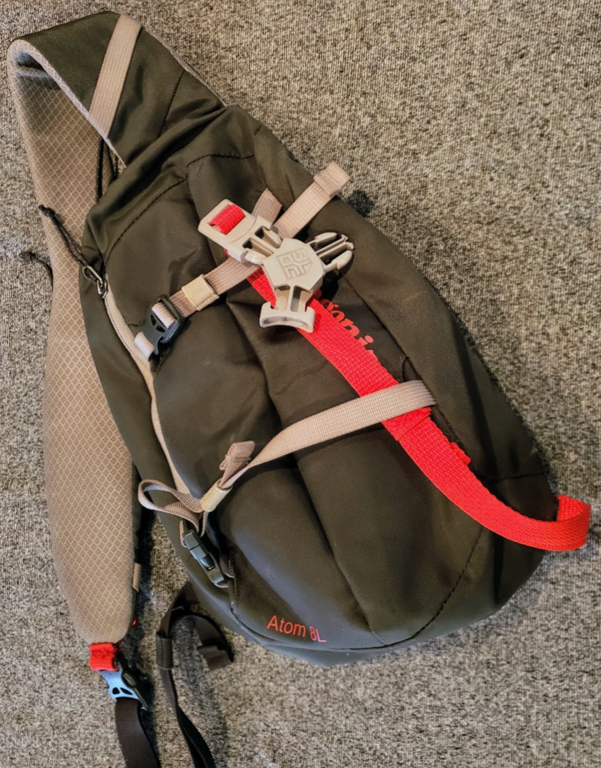  The extra strap stores fairly neatly on the bag when not in use 