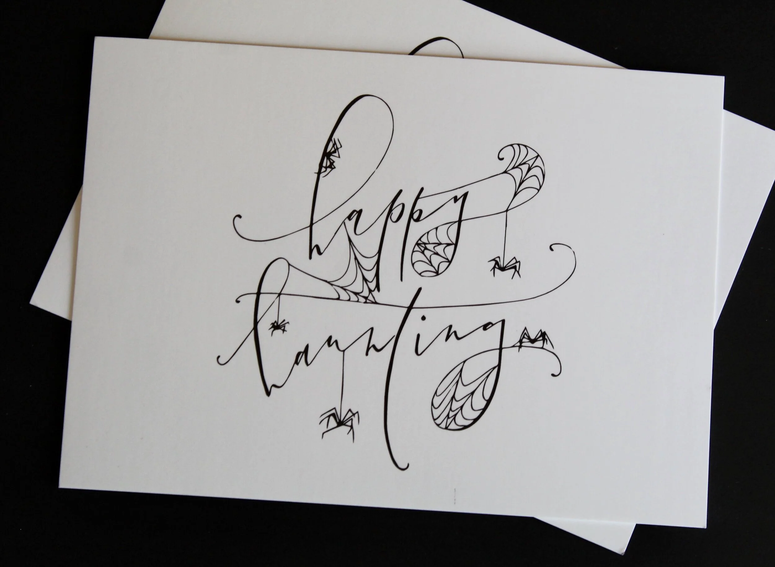 happy haunting print