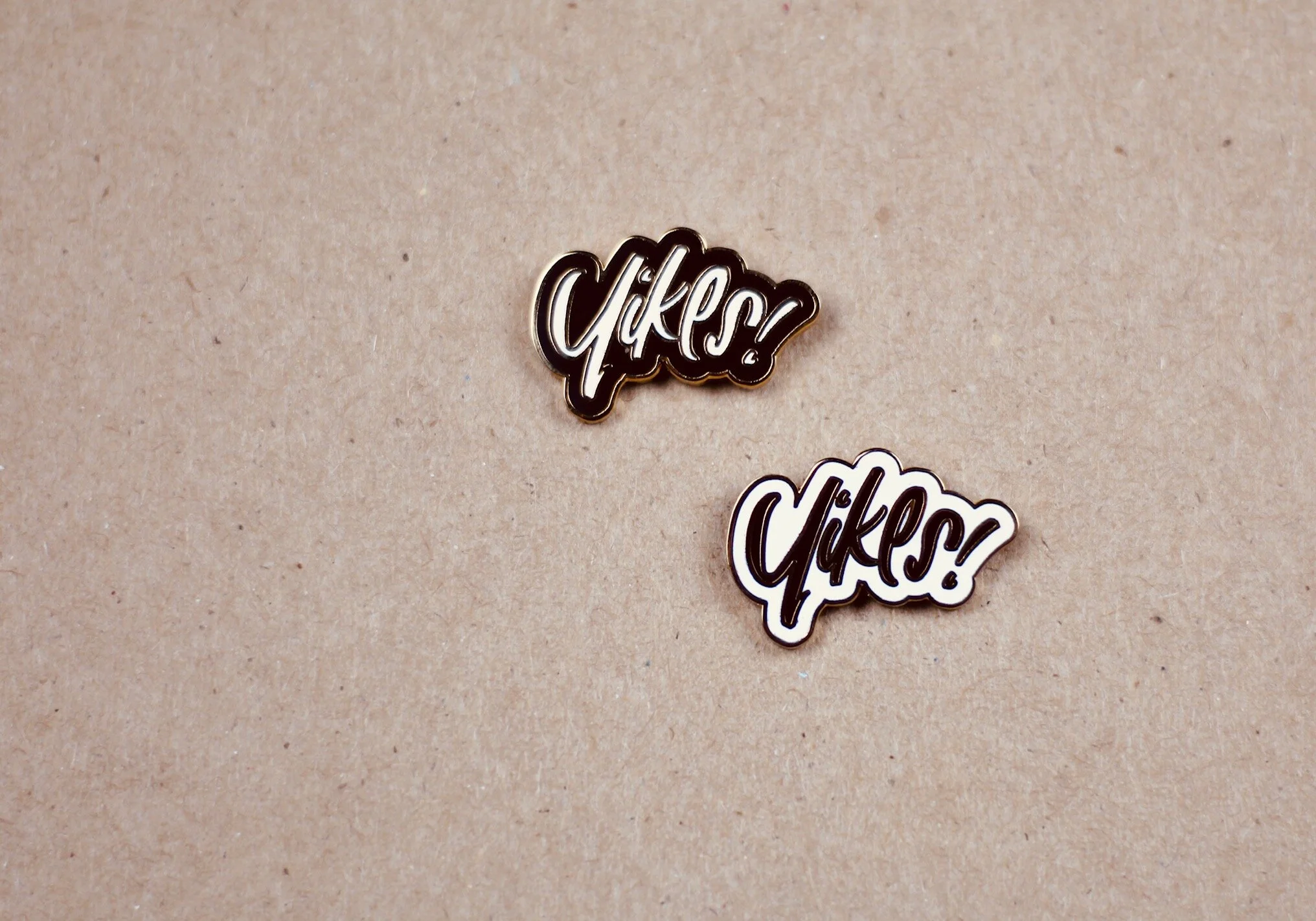 Yikes! enamel pin