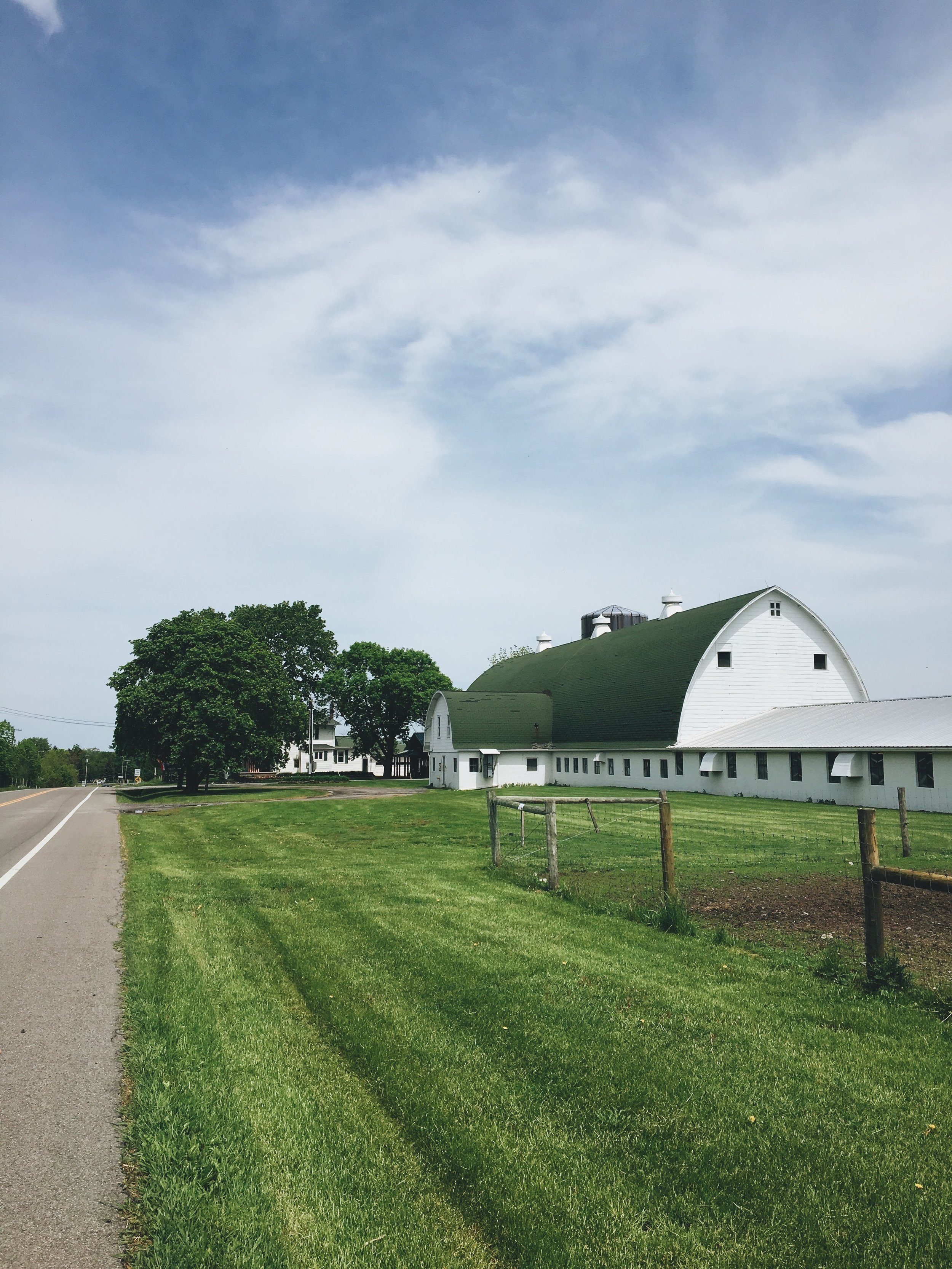 Shot of farm from the road