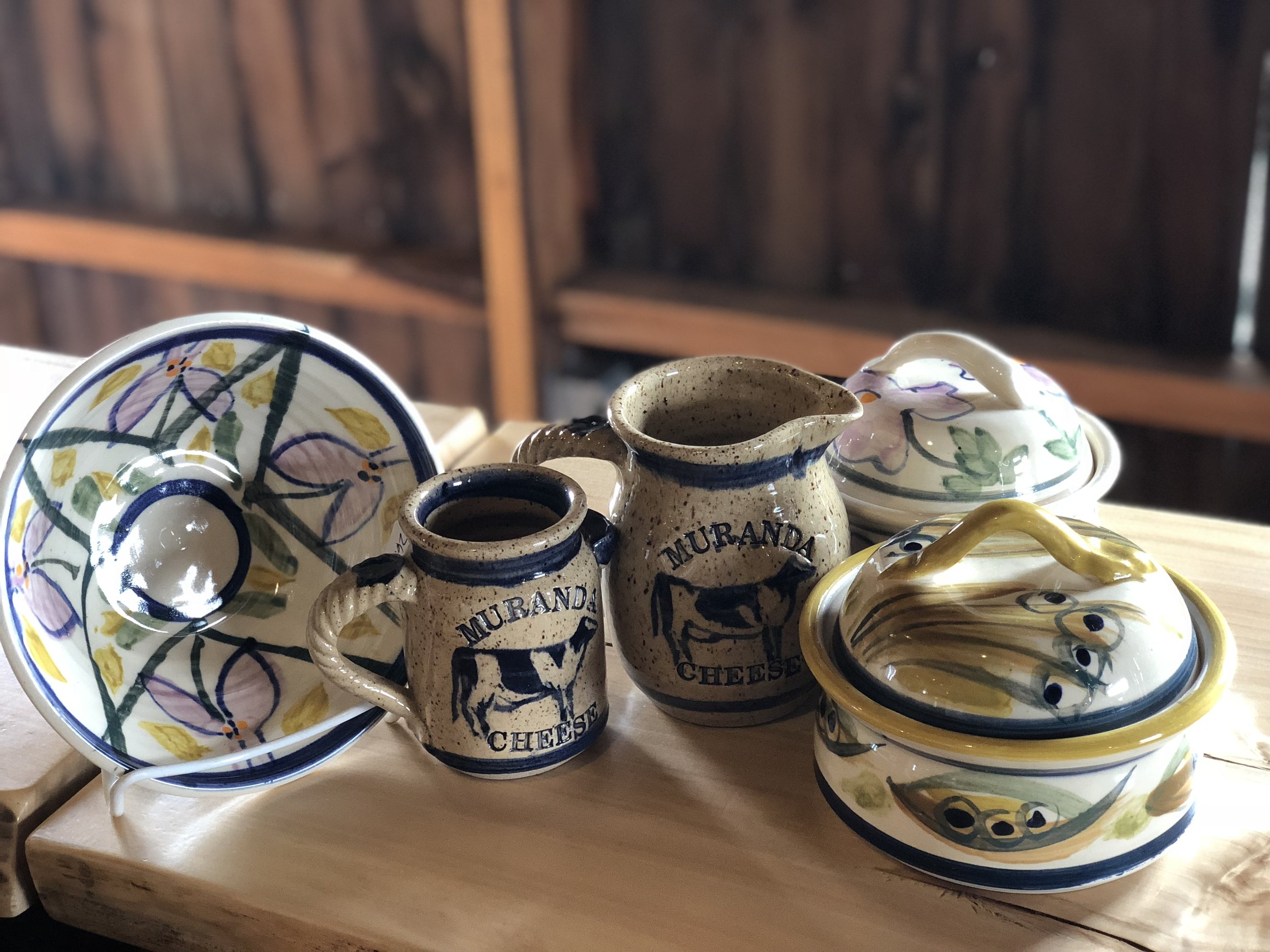 Locally made pottery