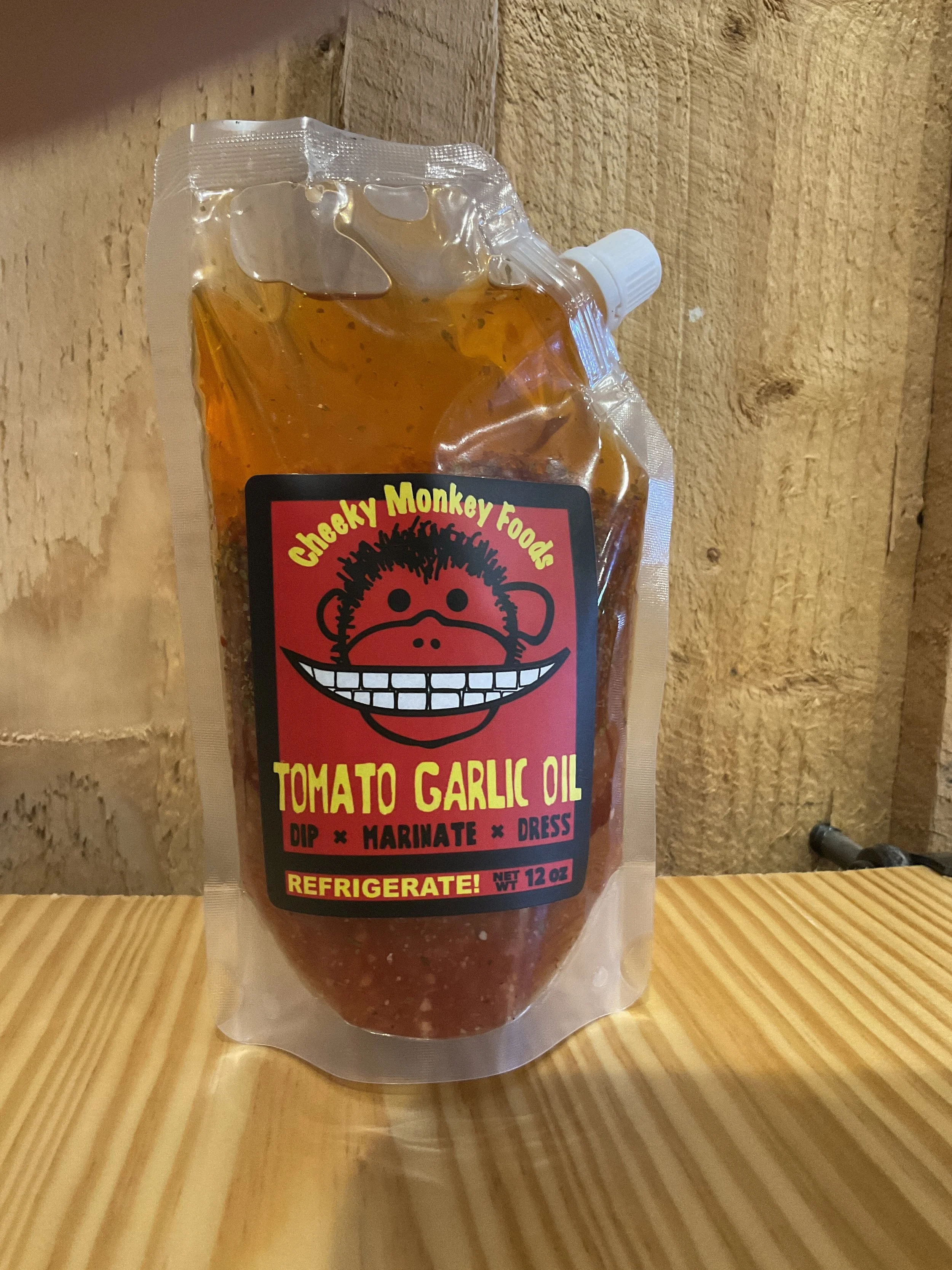 Cheeky Monkey Tomato Garlic Oil