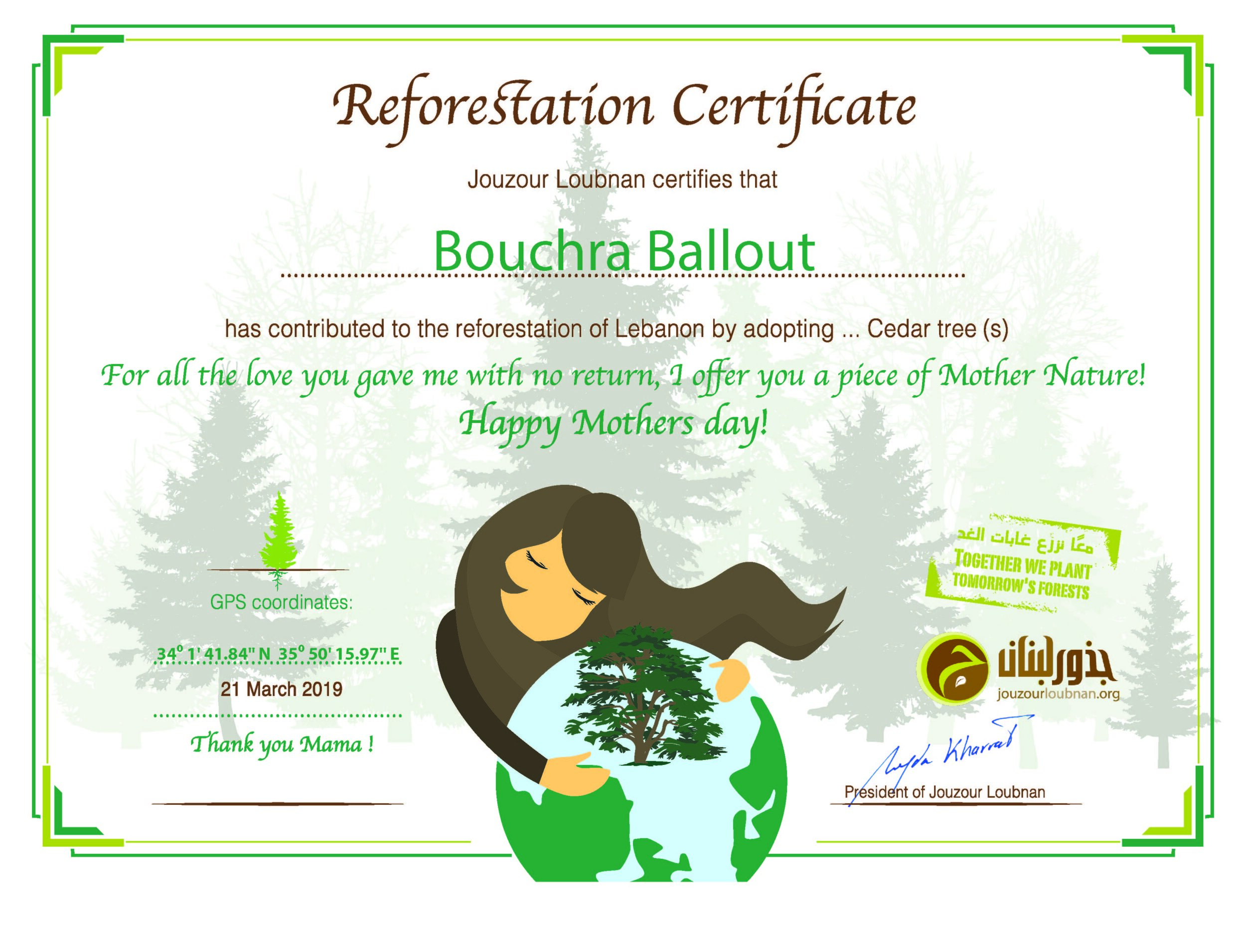 Mother's Day Certificate Jouzour Loubnan Adopt a Cedar Lebanon.jpg