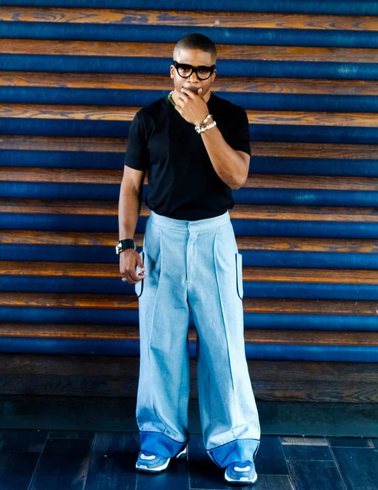Designer Romeo Hunte, photographed by Amanda Moore-Karim