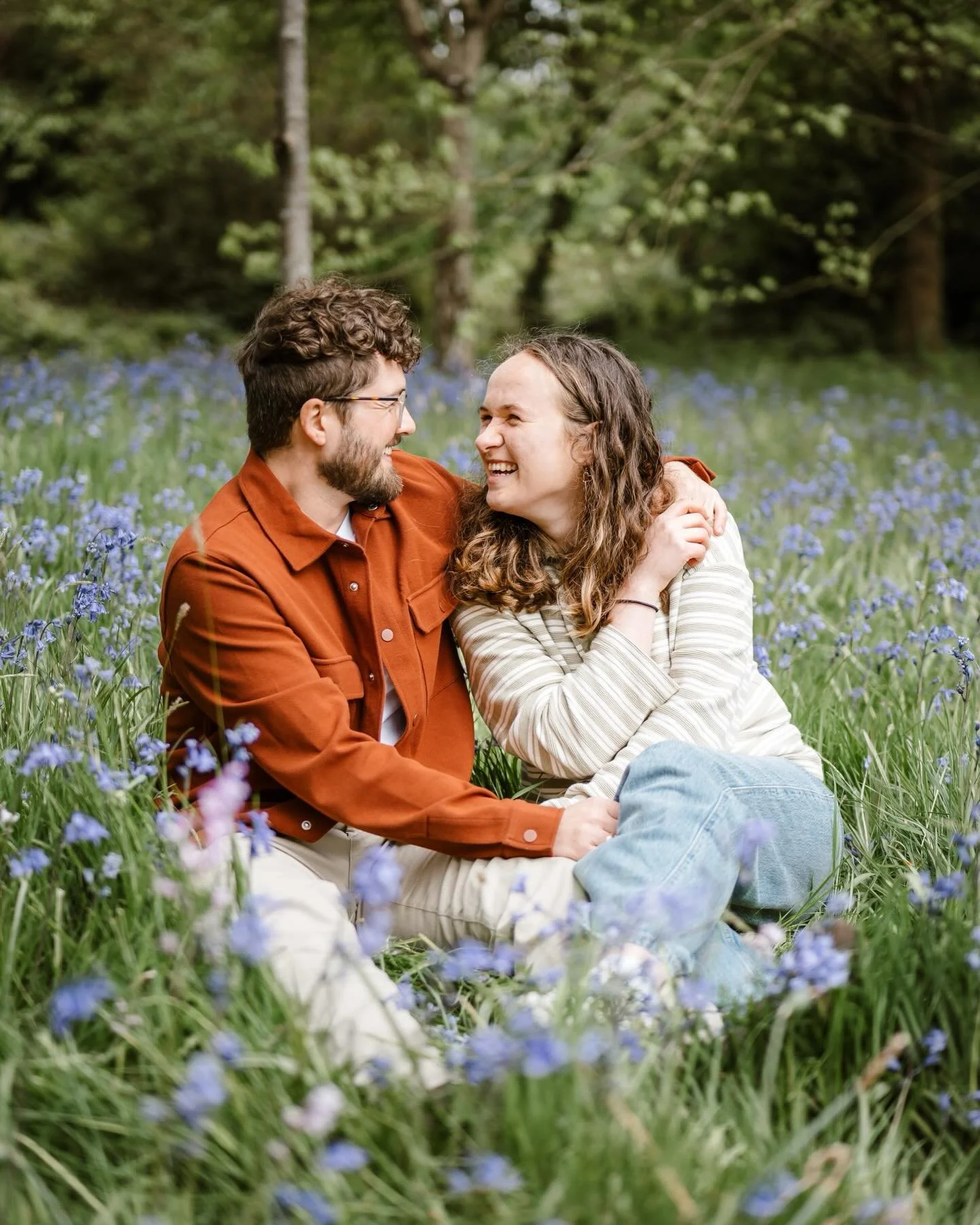 Bluebells, sunshine and a very photogenic dog! Such a lovely pre-wedding shoot yesterday with Lauren &amp; Ben - you two were absolute naturals in front of the camera. 

Can&rsquo;t wait to capture your wedding at Deer Park later this year, it&rsquo;