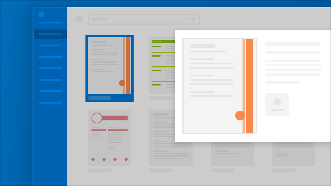  illustrating how to choose a custom resume template in Microsoft Word 