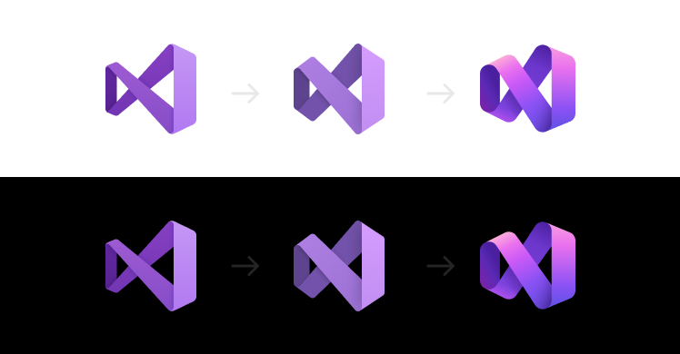  Visual Studio product icons: comparison and evolution 