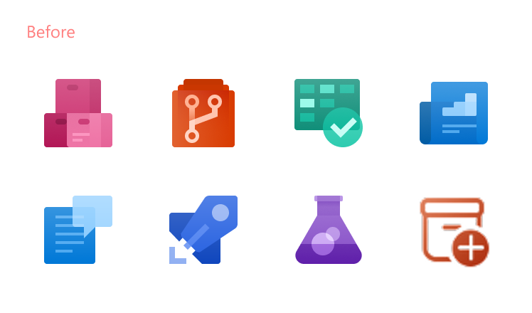  Original navigation icons. 