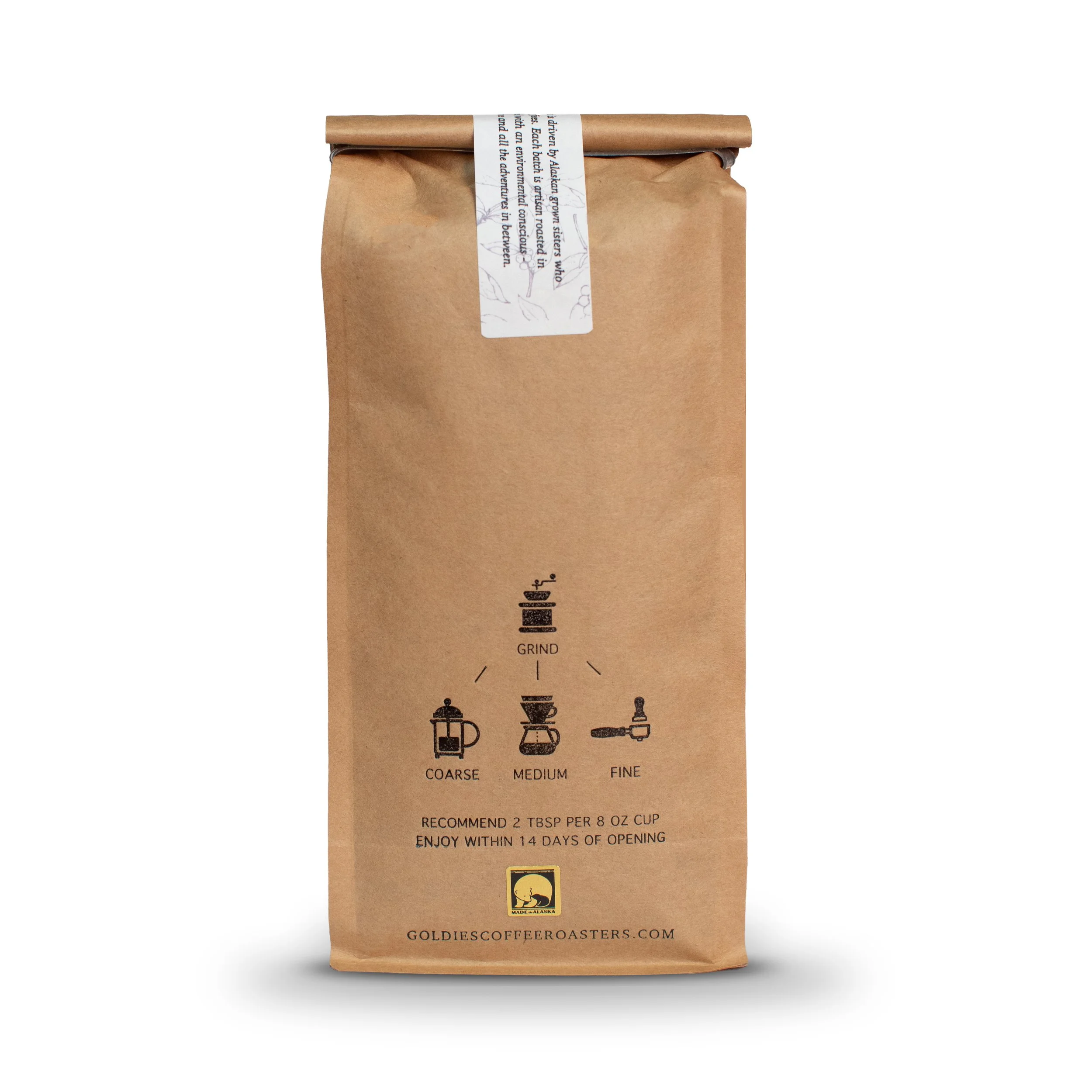 Back of Bag - Goldies Coffee Roasters.jpg