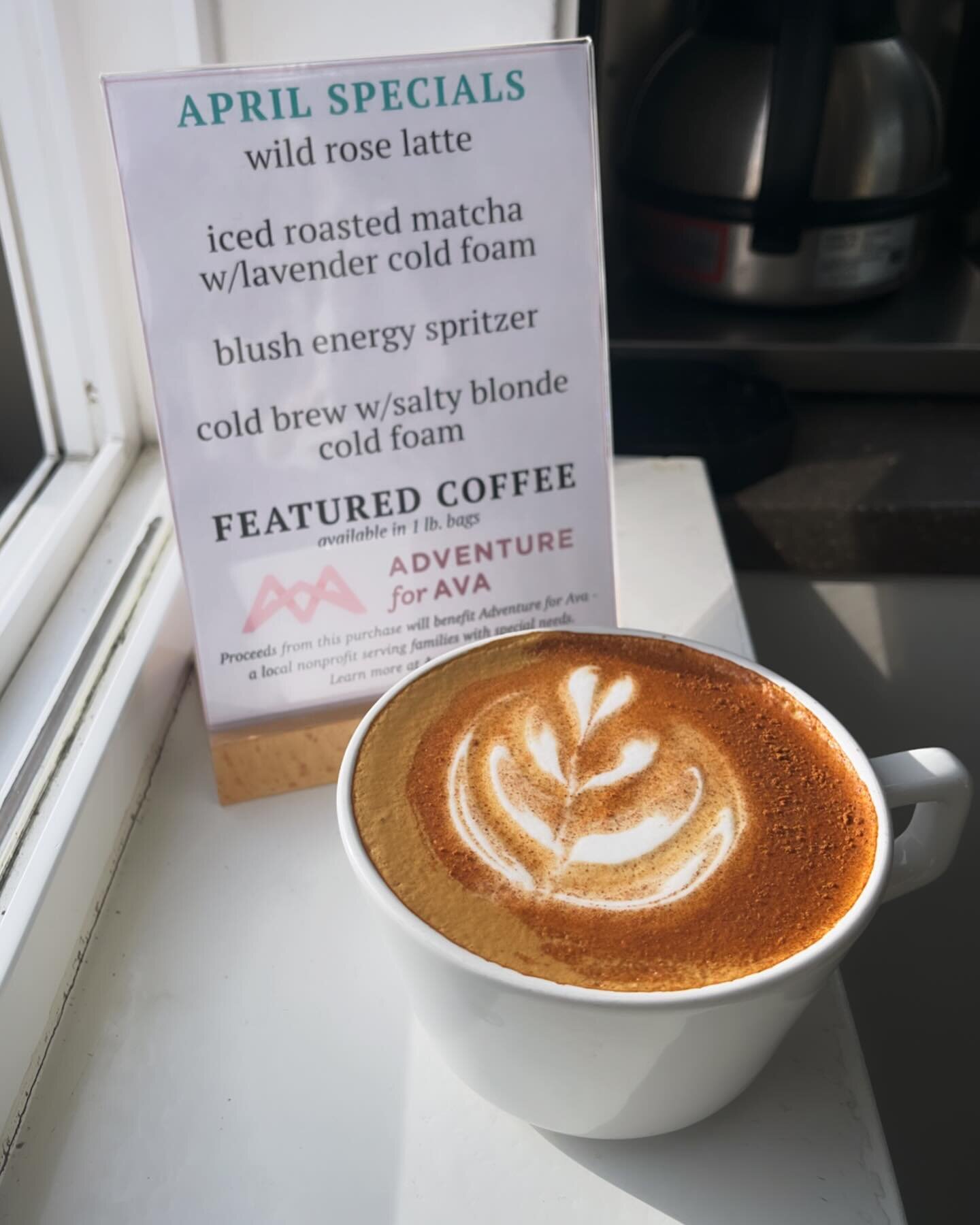 New month, new specials! 🤩🌸🌿 #goldiescoffeeroasters #alaska #april #specialtycoffee #womenwhoroast #drivethru #coffeeshop