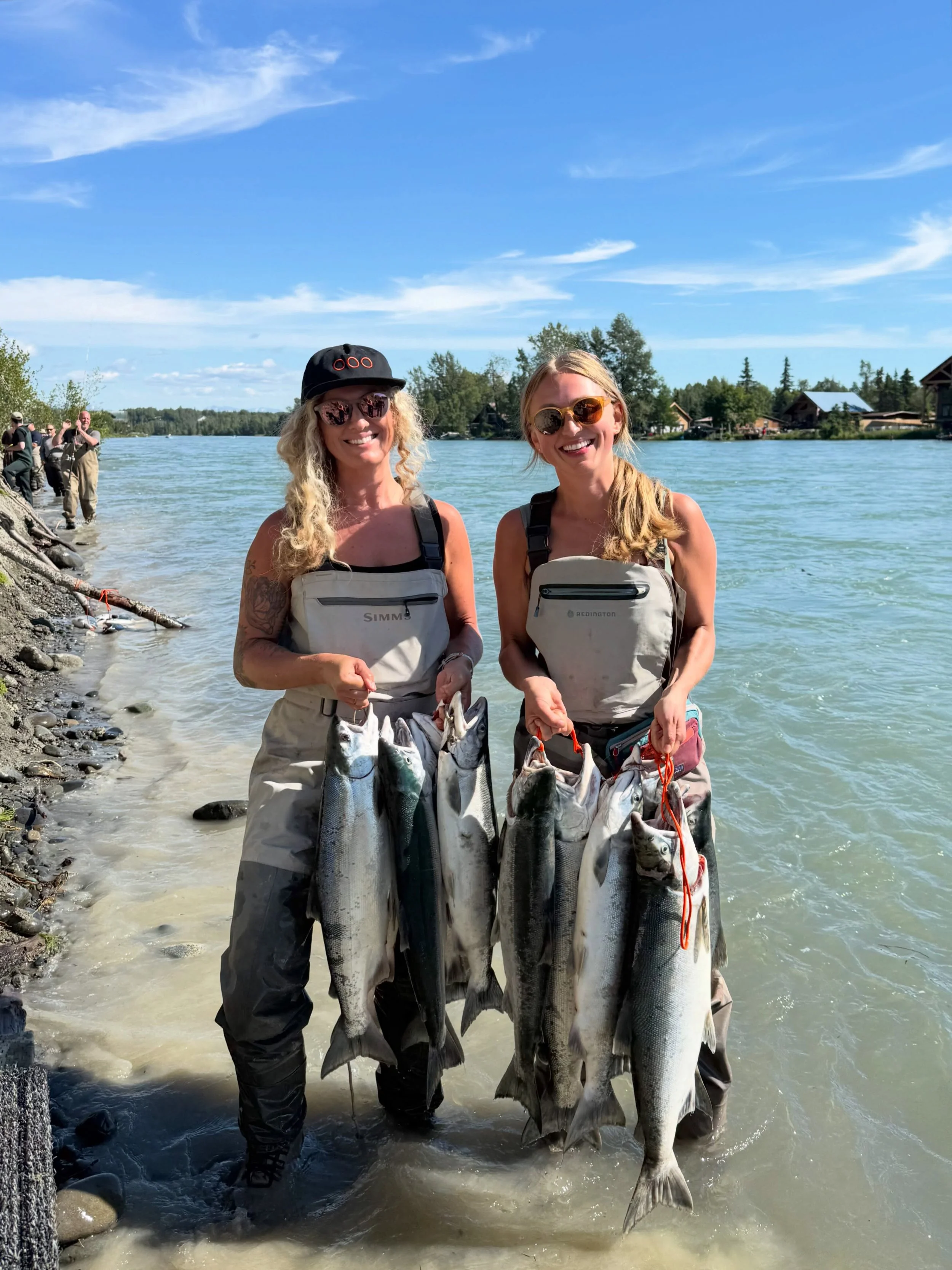 A weekend together in the place we grew up! What a treat to limit out on such a gorgeous day with our family. Alaska at its finest! 🙌🎣💛 #alaska #sockeyeseason #goldiescoffeeroasters