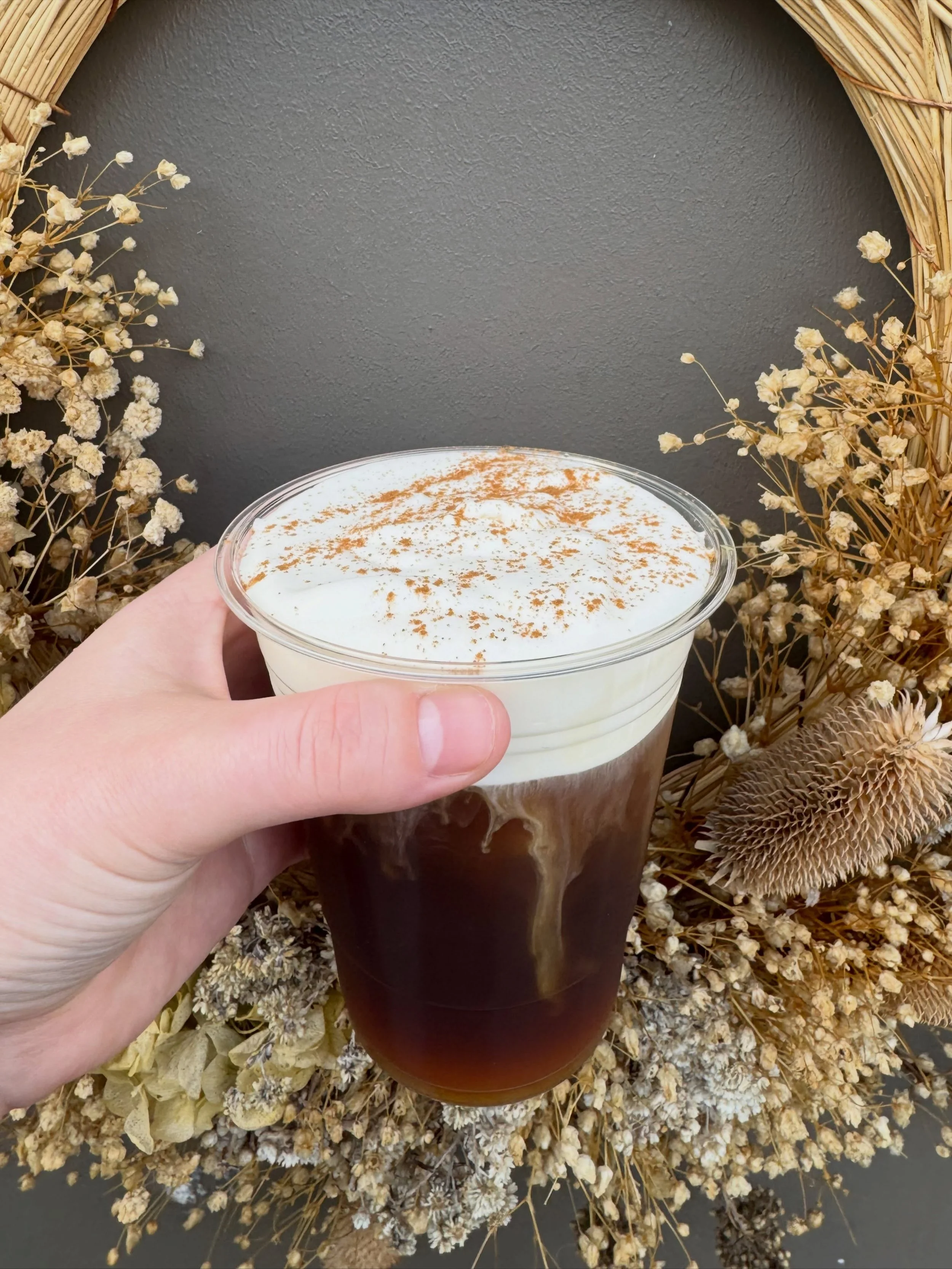 It&rsquo;s safe to say fall is here and so are our specials! 🍂🍎🌼🍁 One of the favorites this month is our Maple Cinnamon cold foam cold brew. #coldbrew #maplecinnamon #alaska #goldiescoffeeroasters #drivethru