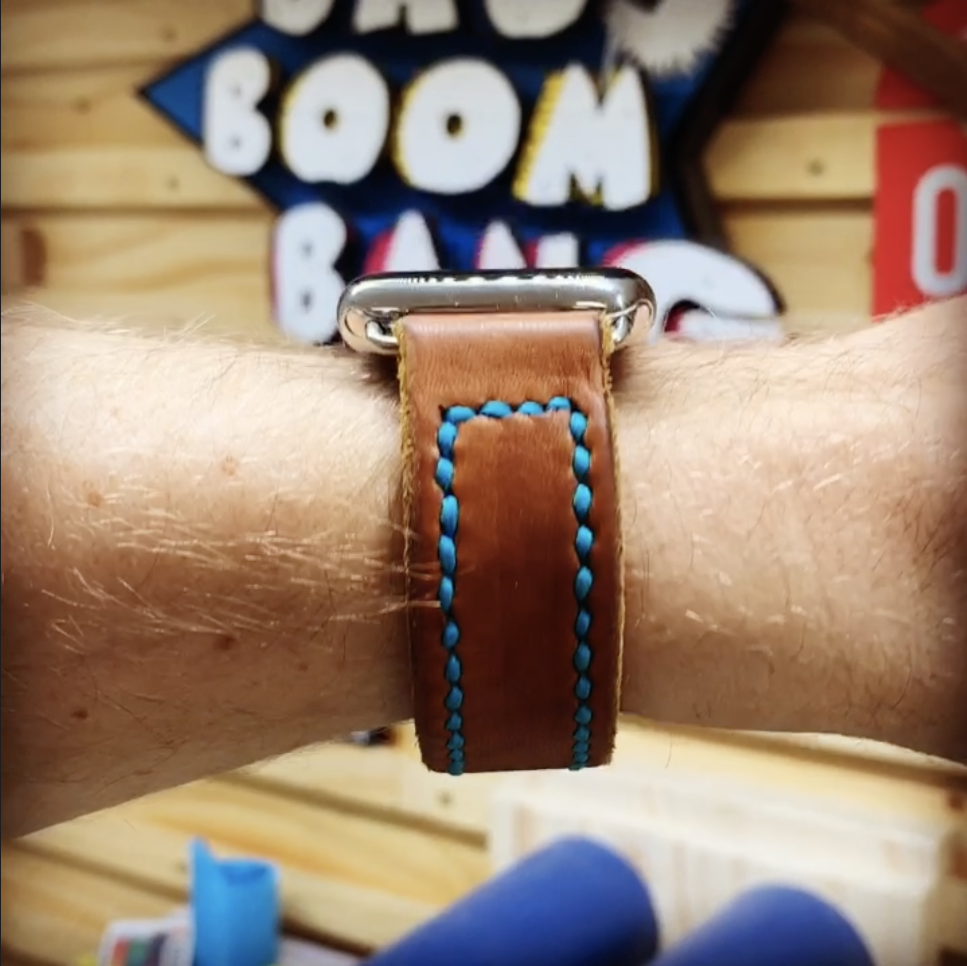 Ein selbstgemachtes Lederuhrarmband für meine Apple Watch