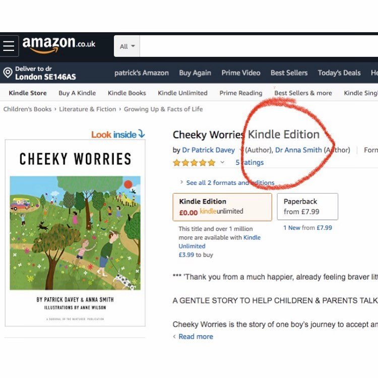 Kindle Surprise!! Frankly we are terrible with updates but in the groundhog day  of lockdown getting the Kindle version of Cheeky Worries ready has been a little boost. 
Hope you are all really well and staying strong. Thanks, as ever, for all your s