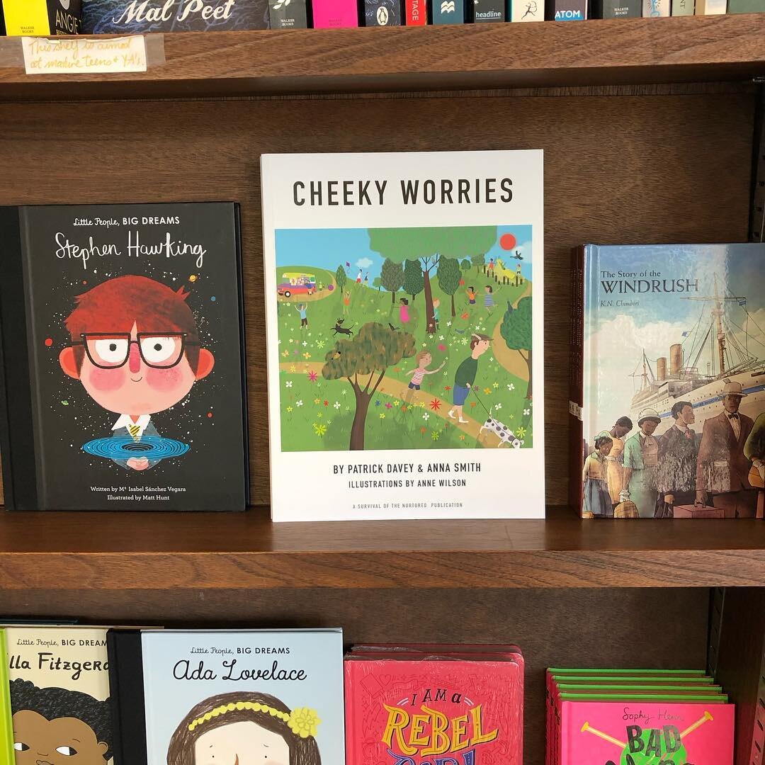 We&rsquo;re in the shops! Thanks to the lovely team @reviewbookshop Peckham.
#childrensbooks #cheekyworries