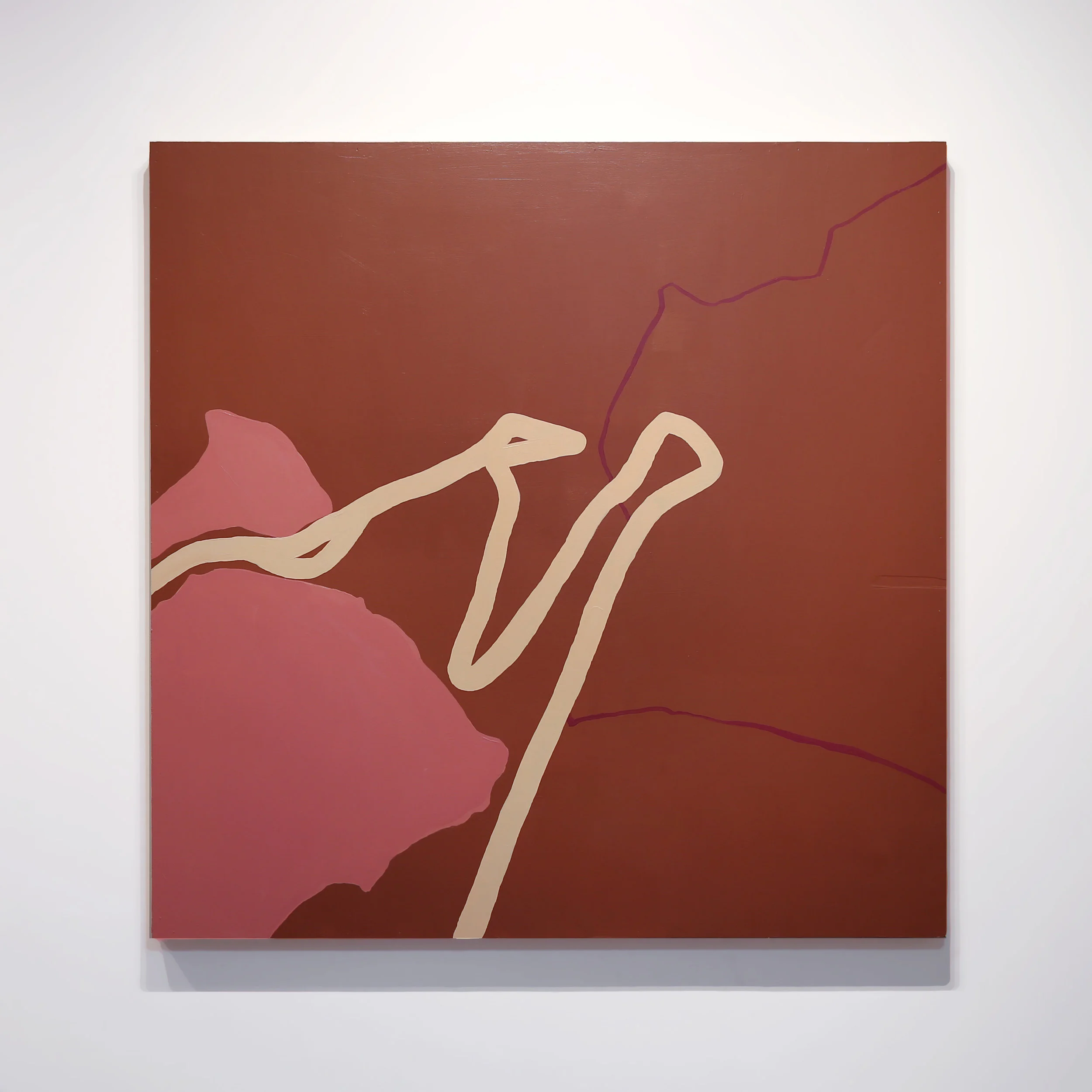 A Little Less Than Human, 2019. acrylic on panel, 48 x 48” (121.92 x 121.92 cm).