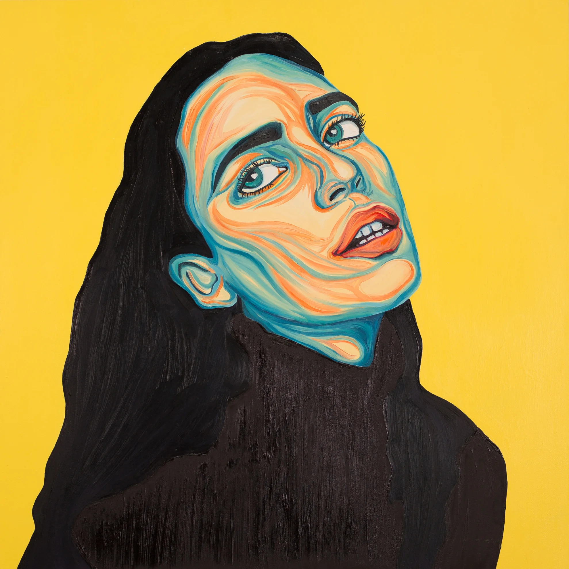 There’s No Argument, 2017. oil and acrylic on panel, 30 x 30” (76.2 x 76.2 cm).