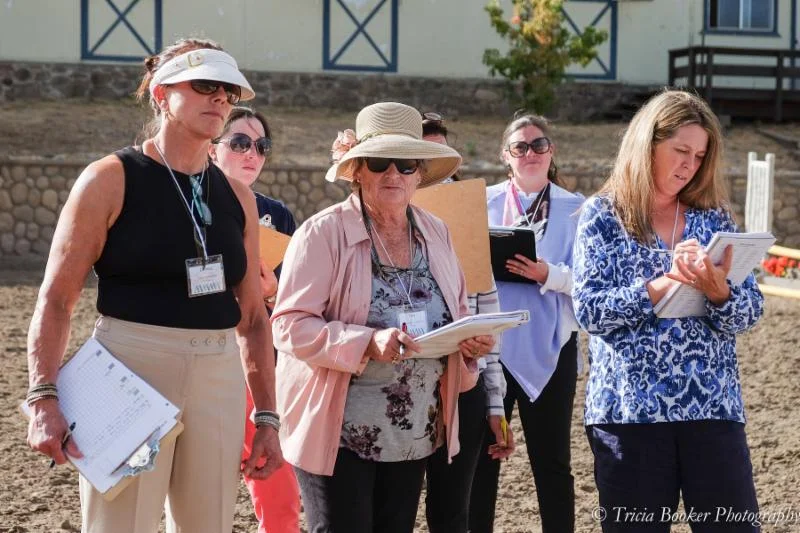 Fran Dotoli, center, teaches during the Reno Hunter/Equitation Judge's School.