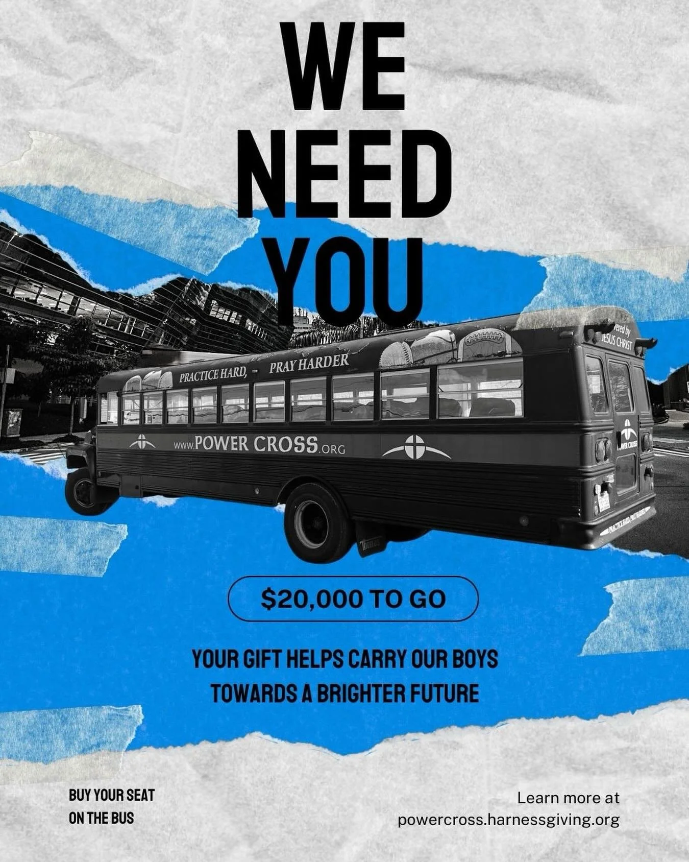 Our bus broke down&mdash;but the mission didn&rsquo;t.

Right now, our boys depend on us for safe transportation to and from Power Cross, school, games, and practices.

We need to raise $20,000 to purchase a new bus&mdash;and every gift matters.

✨ 2