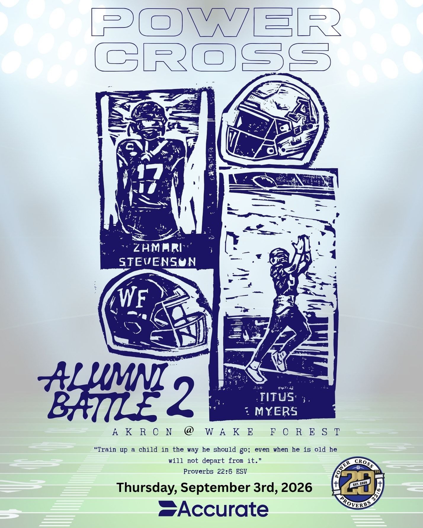 🏈 THE ALUMNI BATTLE IS BACK! 🏈

The Alumni Battle has become one of the most meaningful events we host each year. Opportunities like this are rare, and we never know how many more times we&rsquo;ll get to watch two Power Cross alumni compete agains