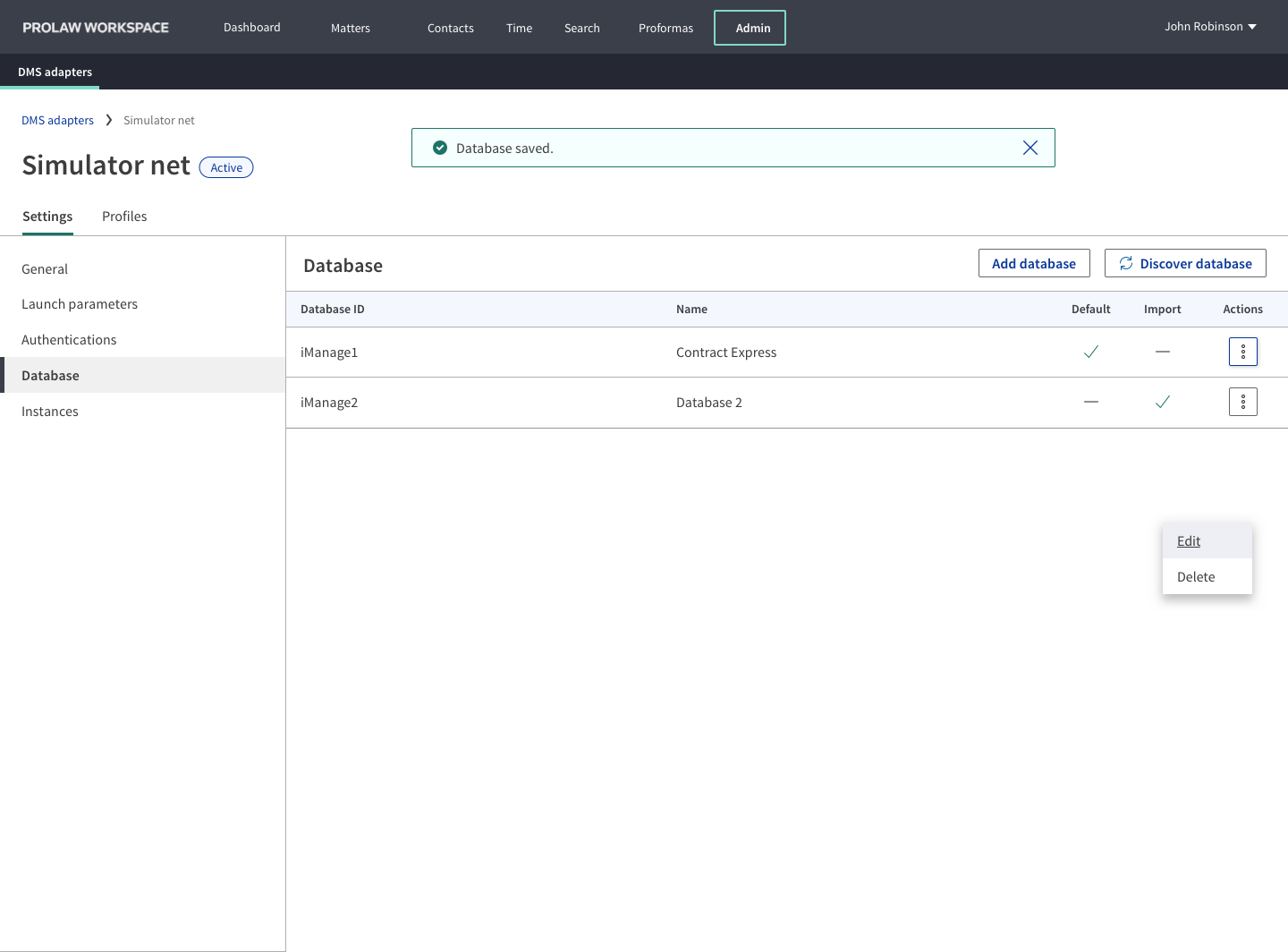 DMS Admin - Settings - Database.png