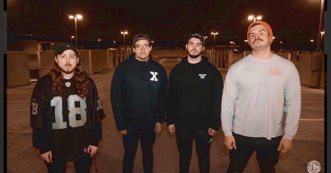 From left to right: Michael Fischer (Mikey)-Drums, Christian McGahan (Churst)- Vocals, Bryce Holloway (Bryson)-Guitar, Chase Casillas (Boomer)- Bass. Photo by Gabriel Andre, Pillajer Productions.