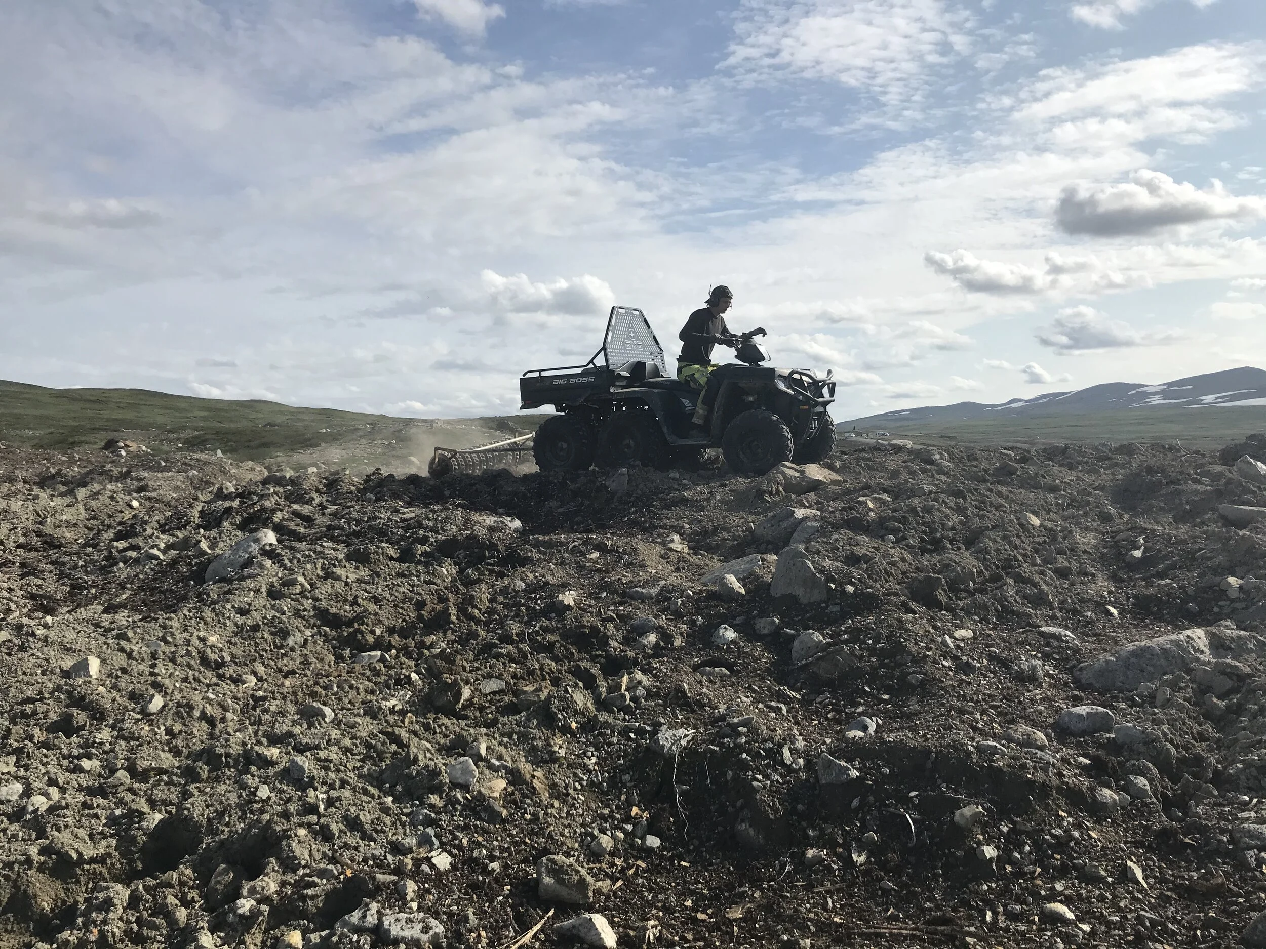 Efterbehandling av gruvområdet i Stekenjokk