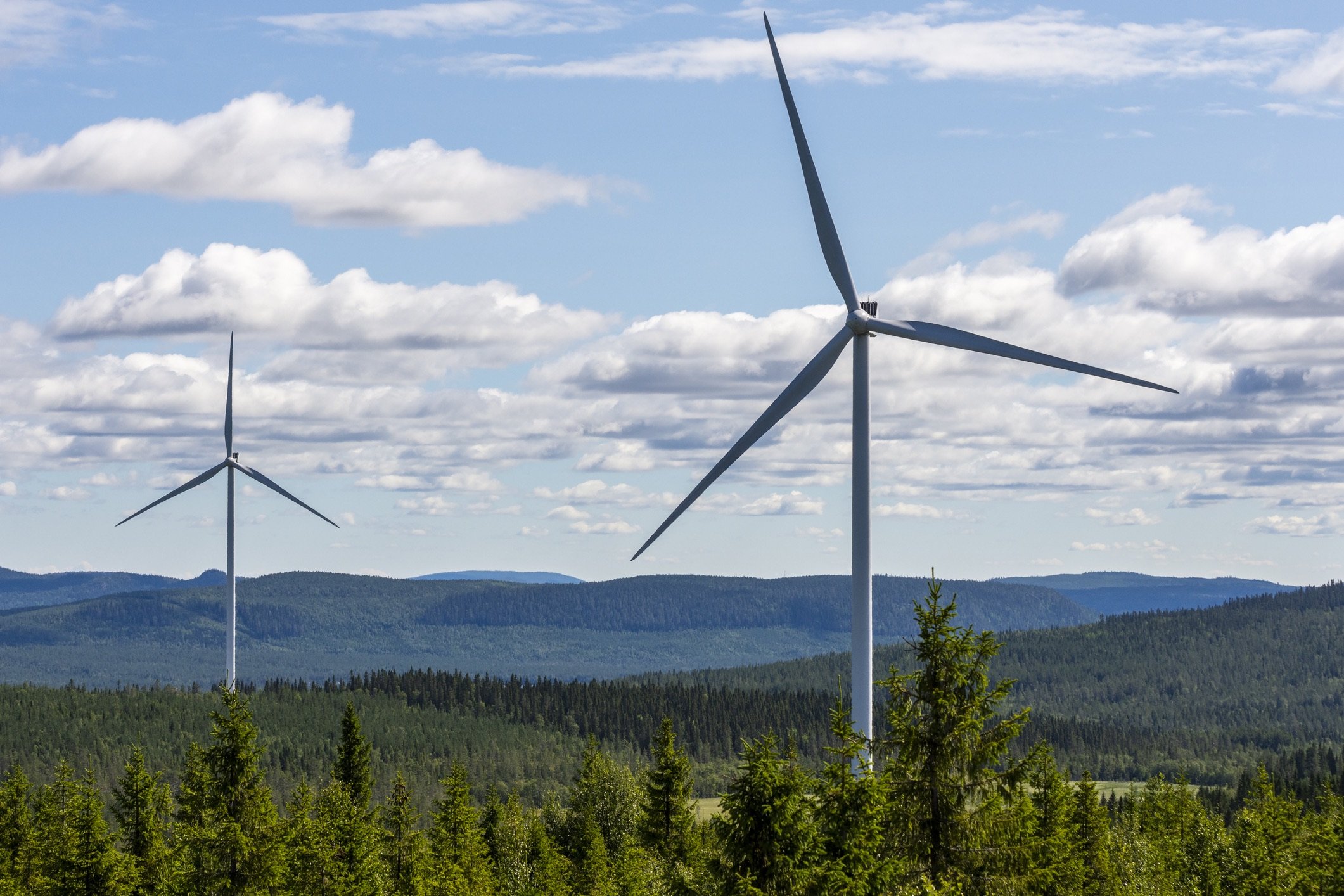 Wind turbines in northern Sweden