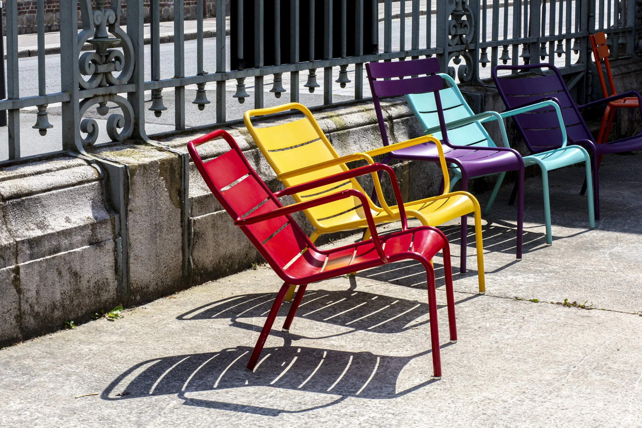Colorful cchairs France.jpg