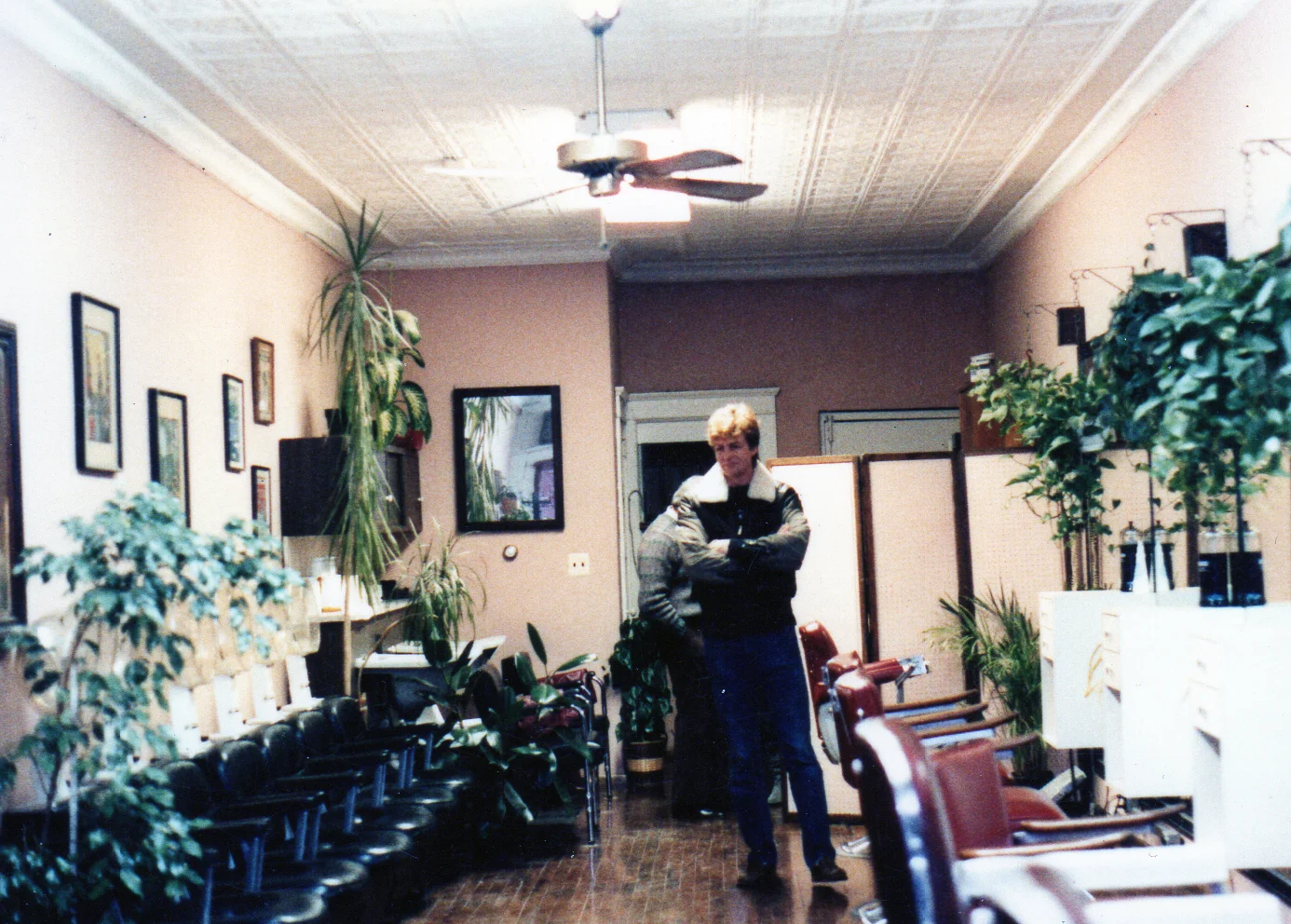 Marlene’s husband Peter at Our Gang (in the approximate location of Marlene’s current chair)!