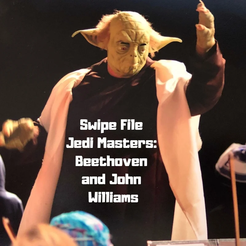 Yep, that’s me dressed as Yoda. I’m conducting ‘Star Wars’ music during the Timpanogos Symphony Orchestra’s 2017 Halloween Concert.