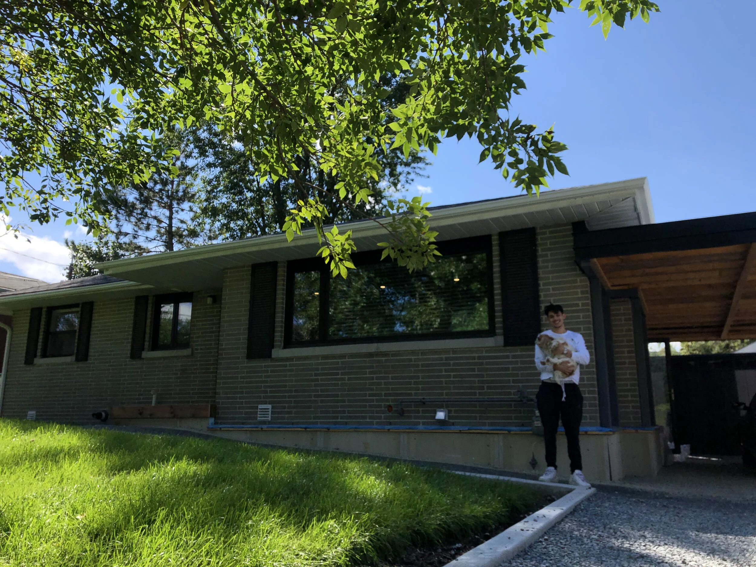 his new home away from home!