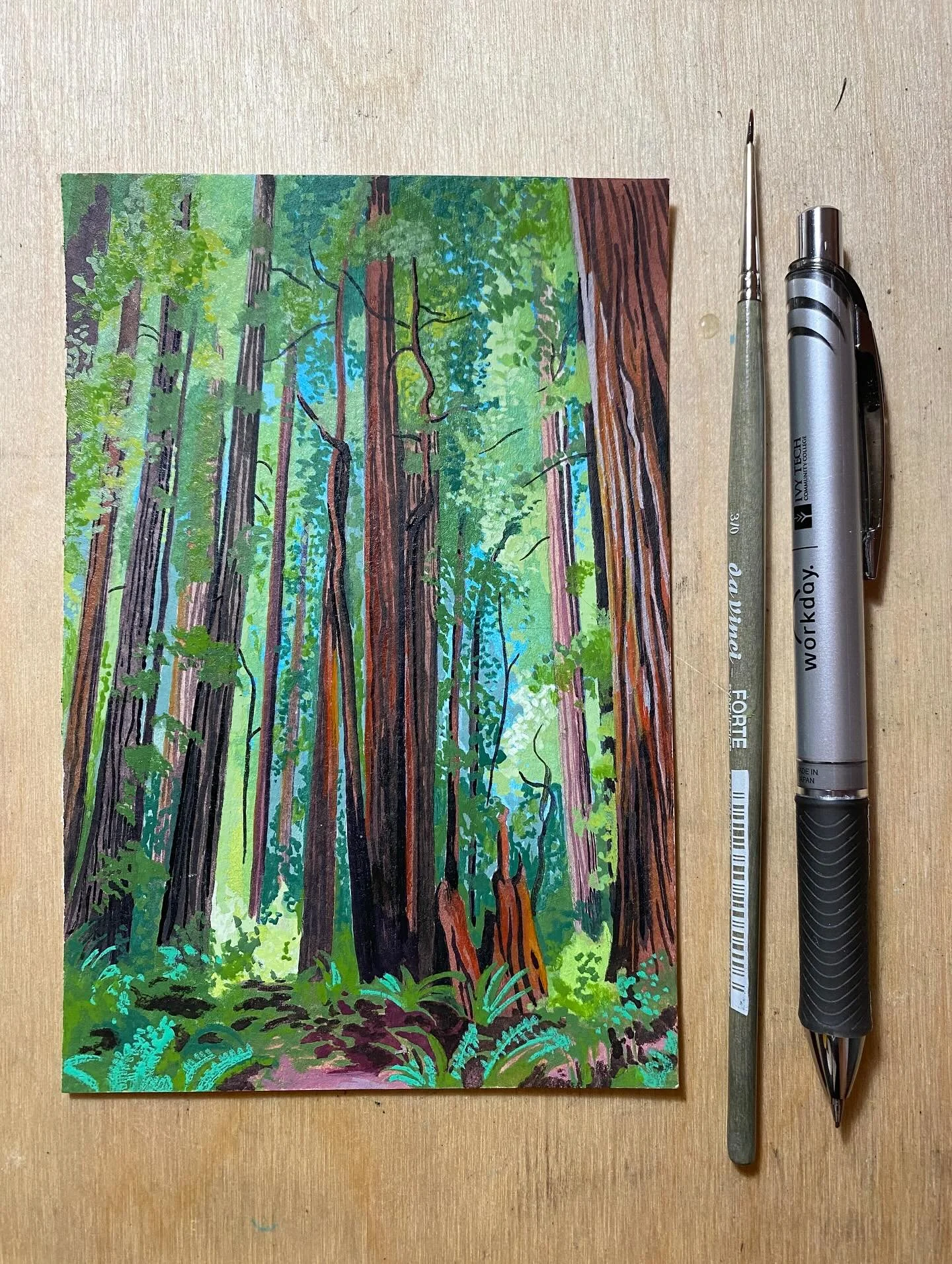 redwoods

#gouache #redwoodforest #green #trees #landscapepainting🎨