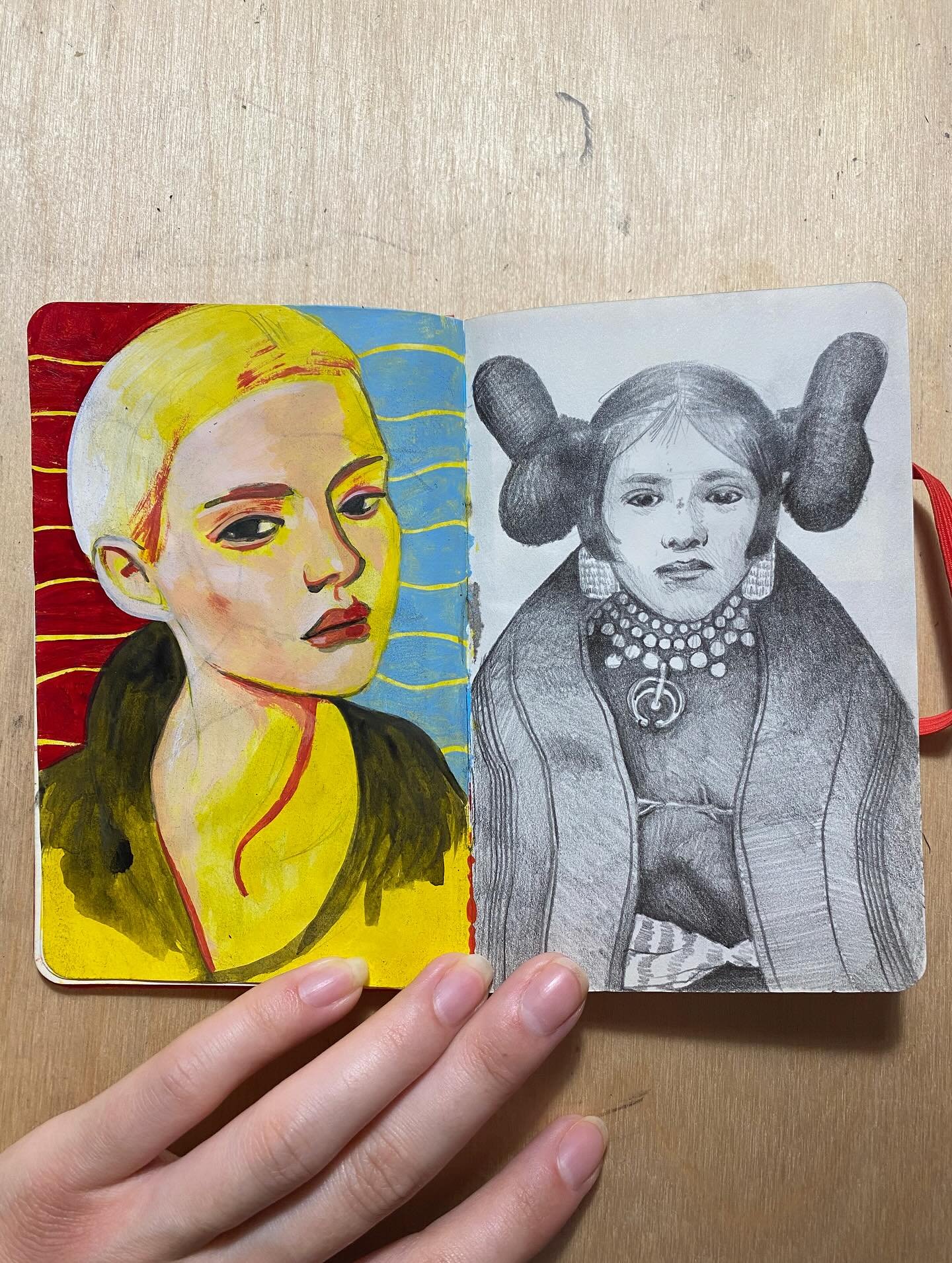 more portraits

#hopi #portraiture #adrawingaday #graphite #acrylic