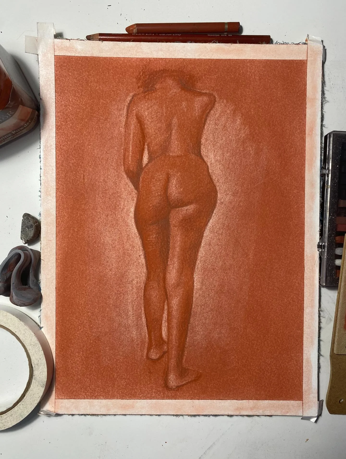 Drawing from life with @savannahopenmodel at @artssoutheast yesterday. Thank you to outstanding model, Indigo, for your lively and dynamic poses and to @isaacmccaslin for organizing these sessions and bringing the figure-drawing community together!

