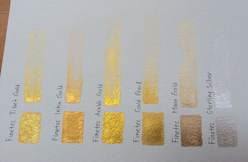 Metallic shine is more pronounced depending on the light source