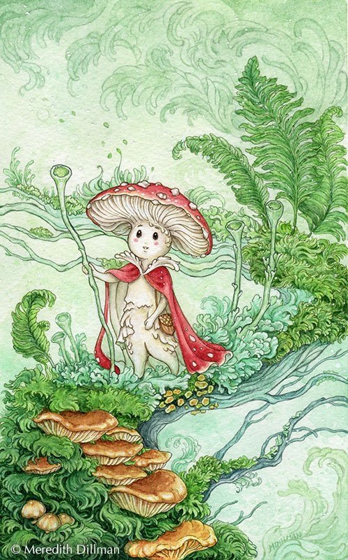 Green Ginkgo Dragon charm — Woodland Fancies: The Art of Meredith Dillman