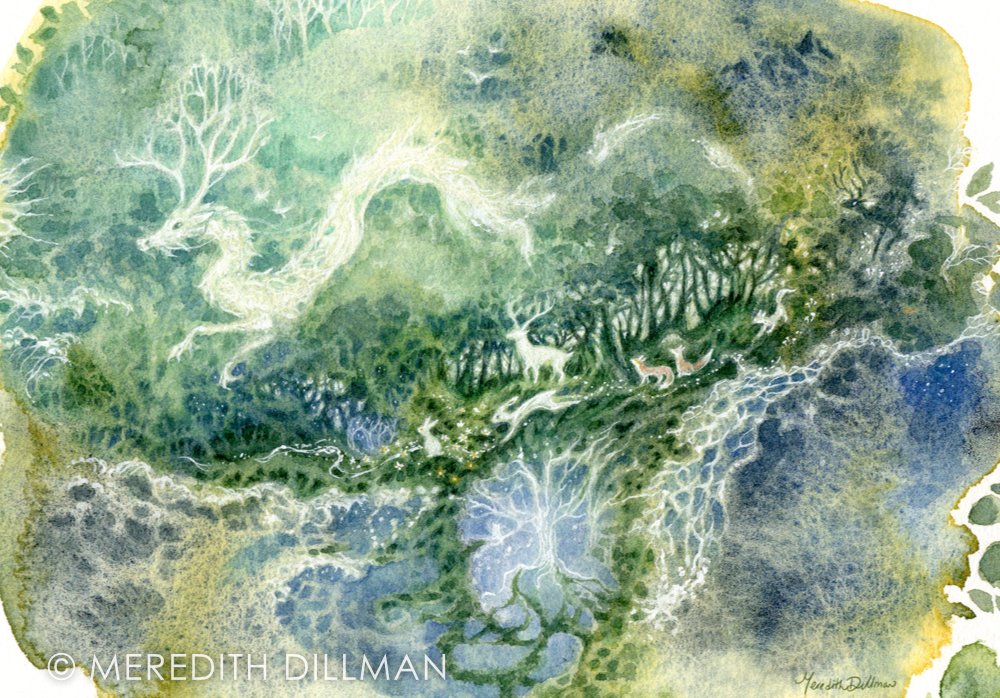 Comparing Metallic Gold and Silver Watercolors — Woodland Fancies: The Art  of Meredith Dillman