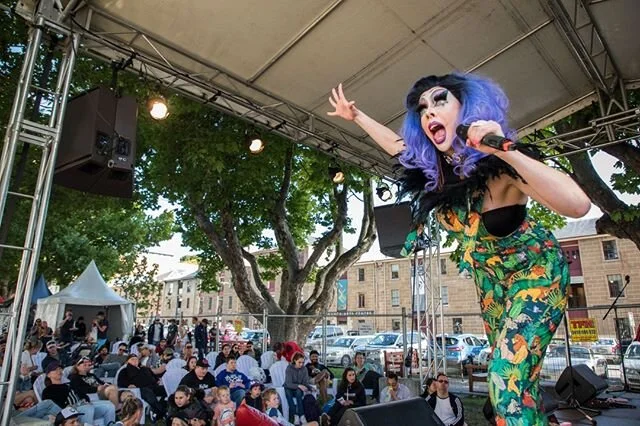 Who joined in the conga line at Maurici's Cocktail Party yesterday, and who won the jackpot with @treyltrash Presents Drag Bingo?  Highlights from day six now online! 💙 &copy; The Taste of Tasmania Festival 2019/20. 📷: @natashamulhallphotography