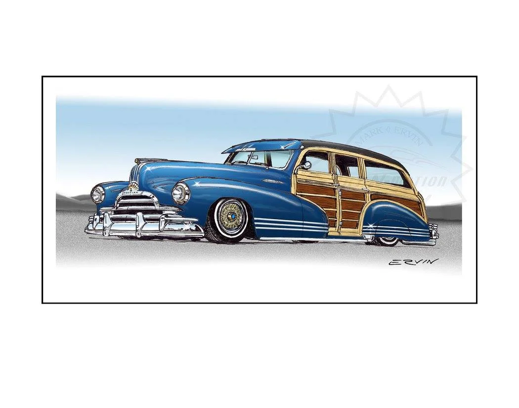 1947 Pontiac Woody, Lowrider (8x10-008) 8 x 10” includes white framing border