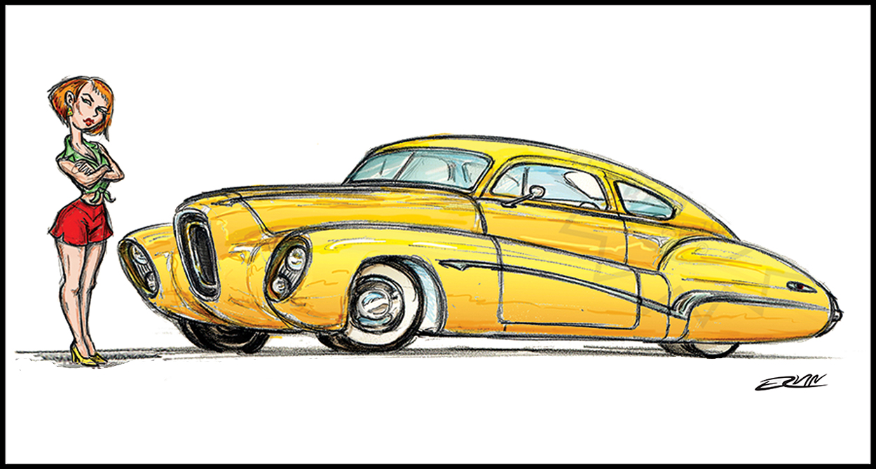 Golden Nugget: ‘48 Buick Custom (11x17-001) 11 x 17” includes white framing border ( two left)