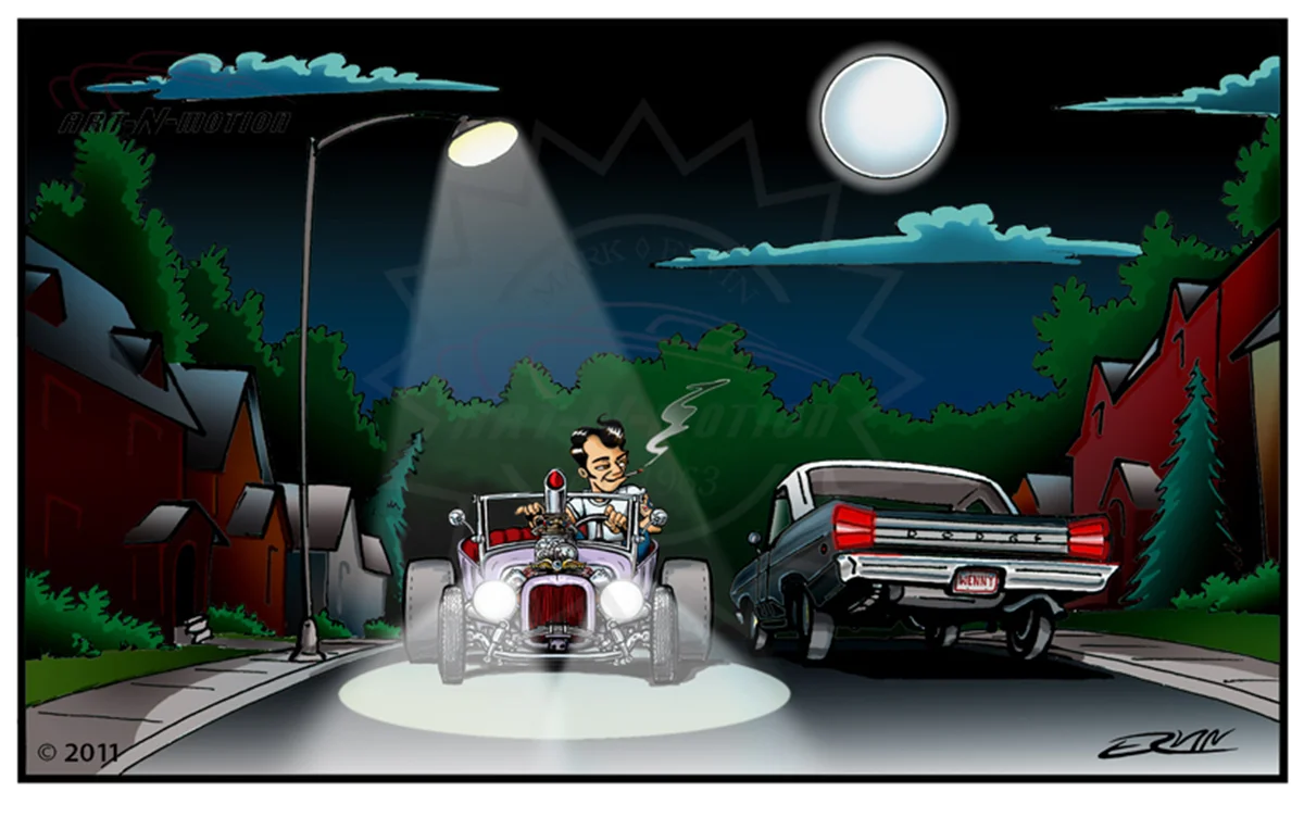 Dart in the Dark (11x17-001) 11 x 17” includes white framing border ( two left)