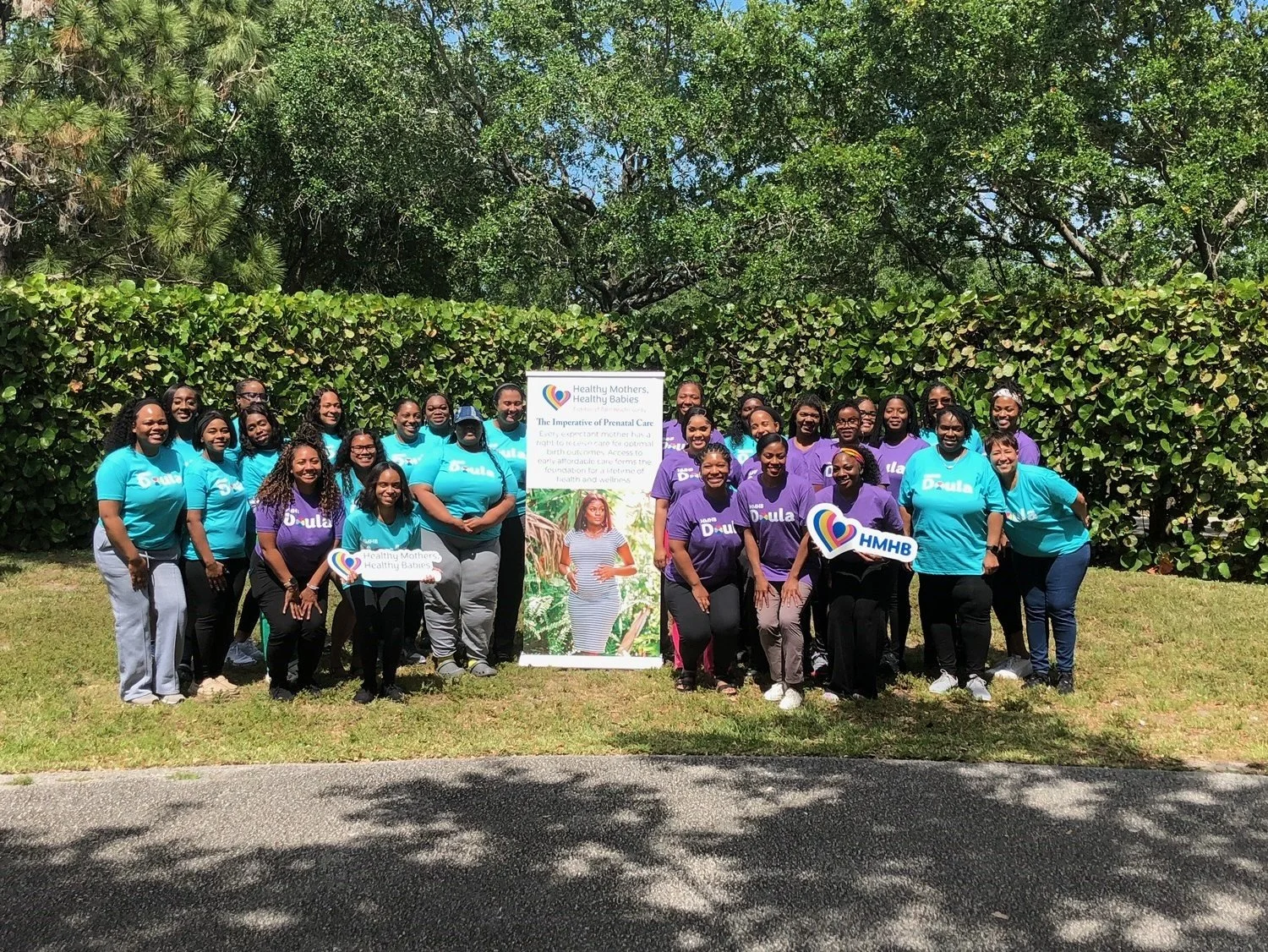 Stronger Together Doula Cohort Group Photo Outside